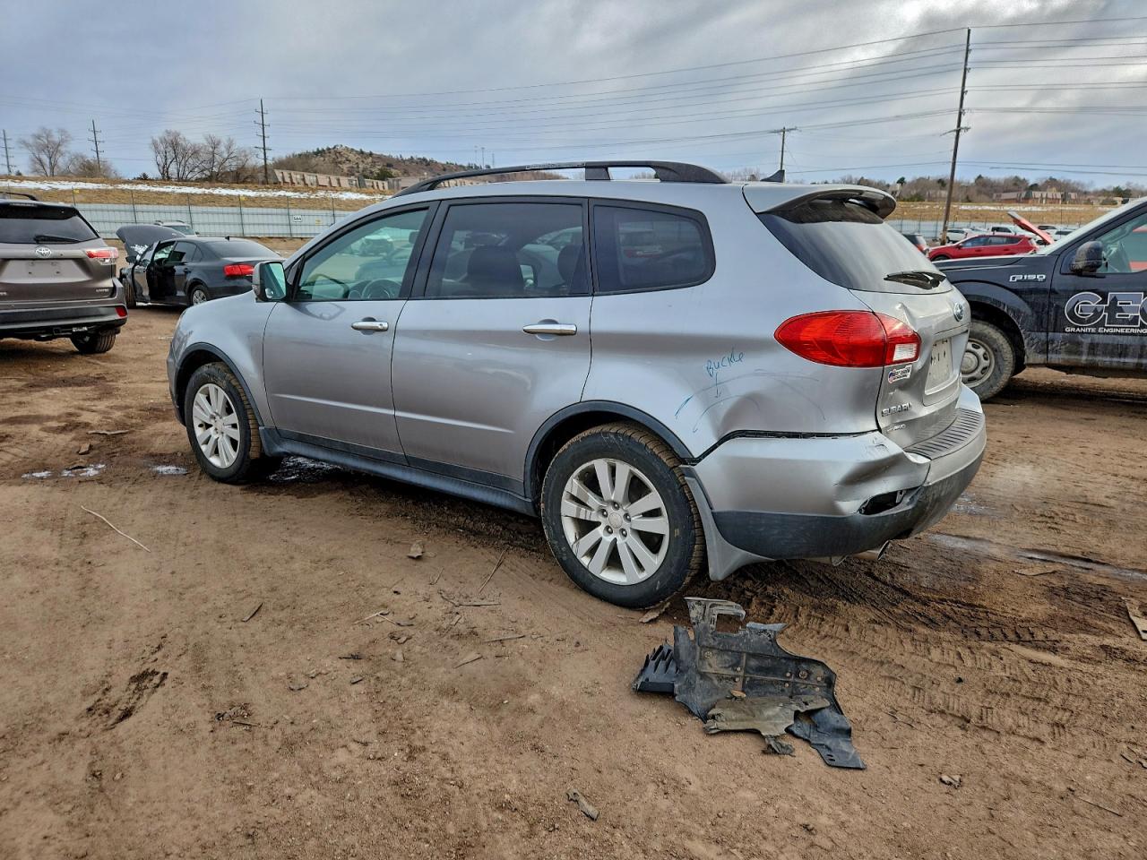2010 Subaru Tribeca Limited Silver vin: 4S4WX9HD6A4400961