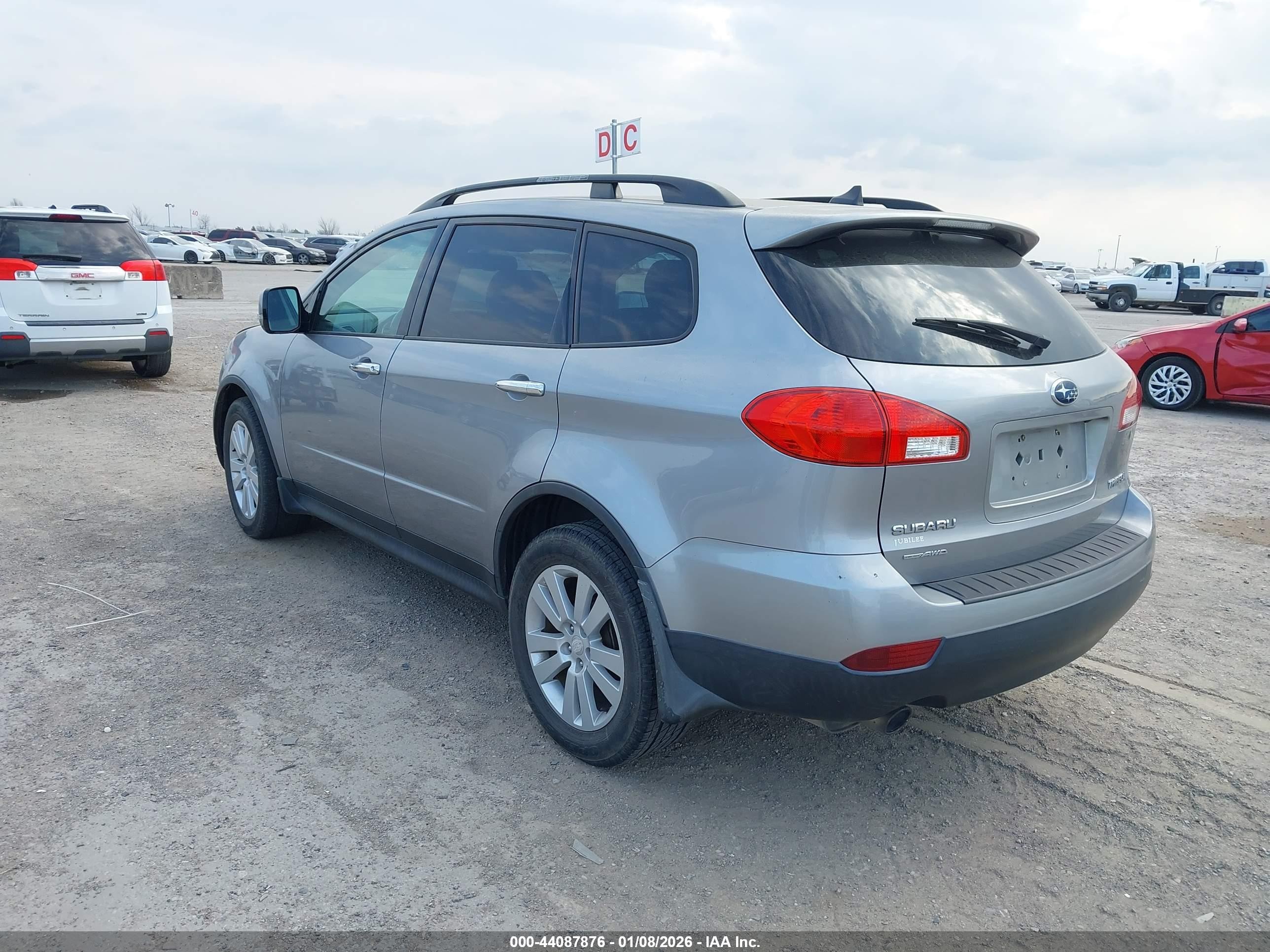 2010 Subaru Tribeca 3.6r Limited Silver vin: 4S4WX9HD6A4401138