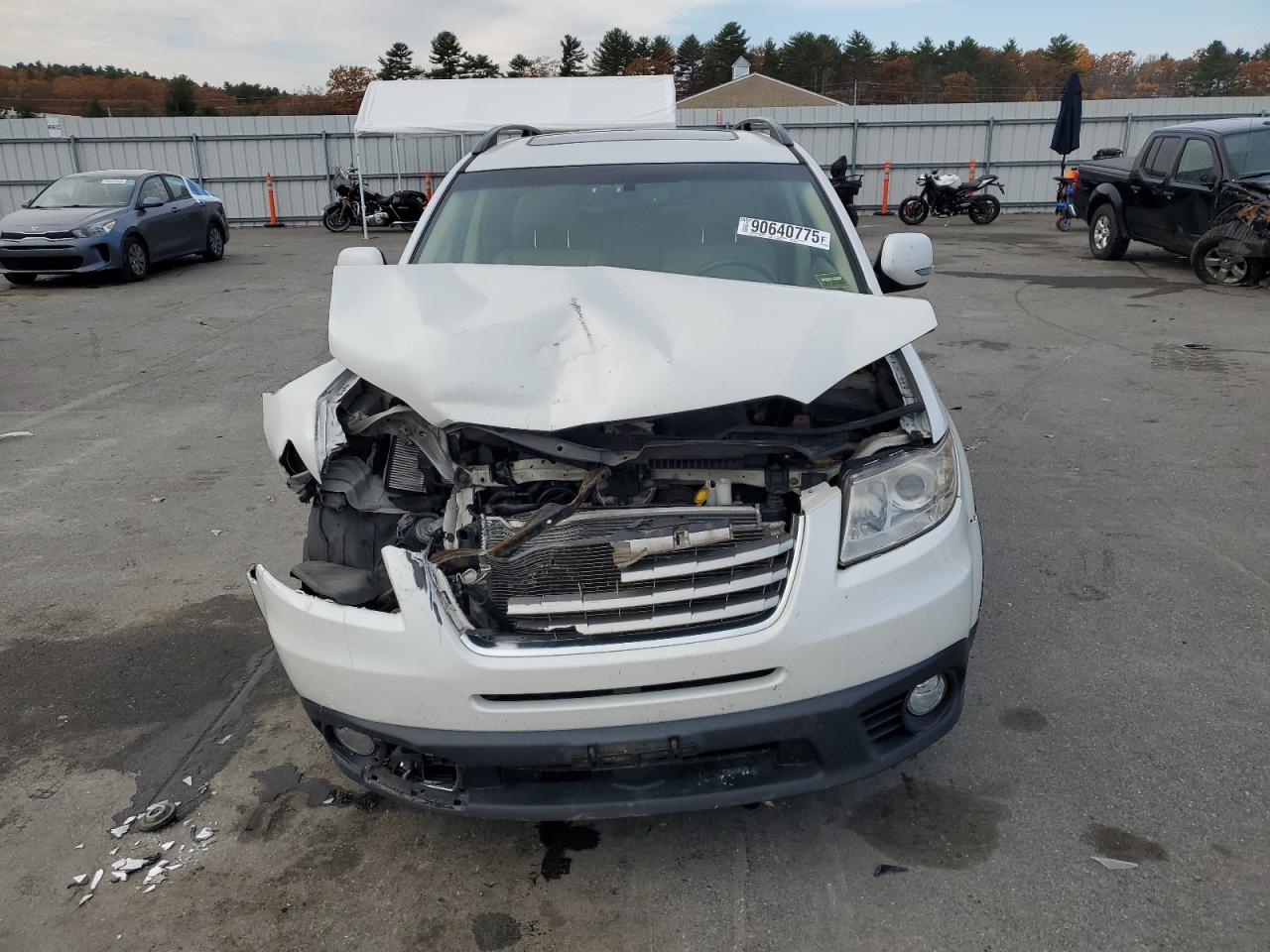 2010 Subaru Tribeca Limited White vin: 4S4WX9HD6A4402564