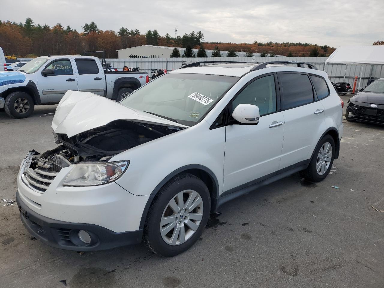 2010 Subaru Tribeca Limited Белый vin: 4S4WX9HD6A4402564