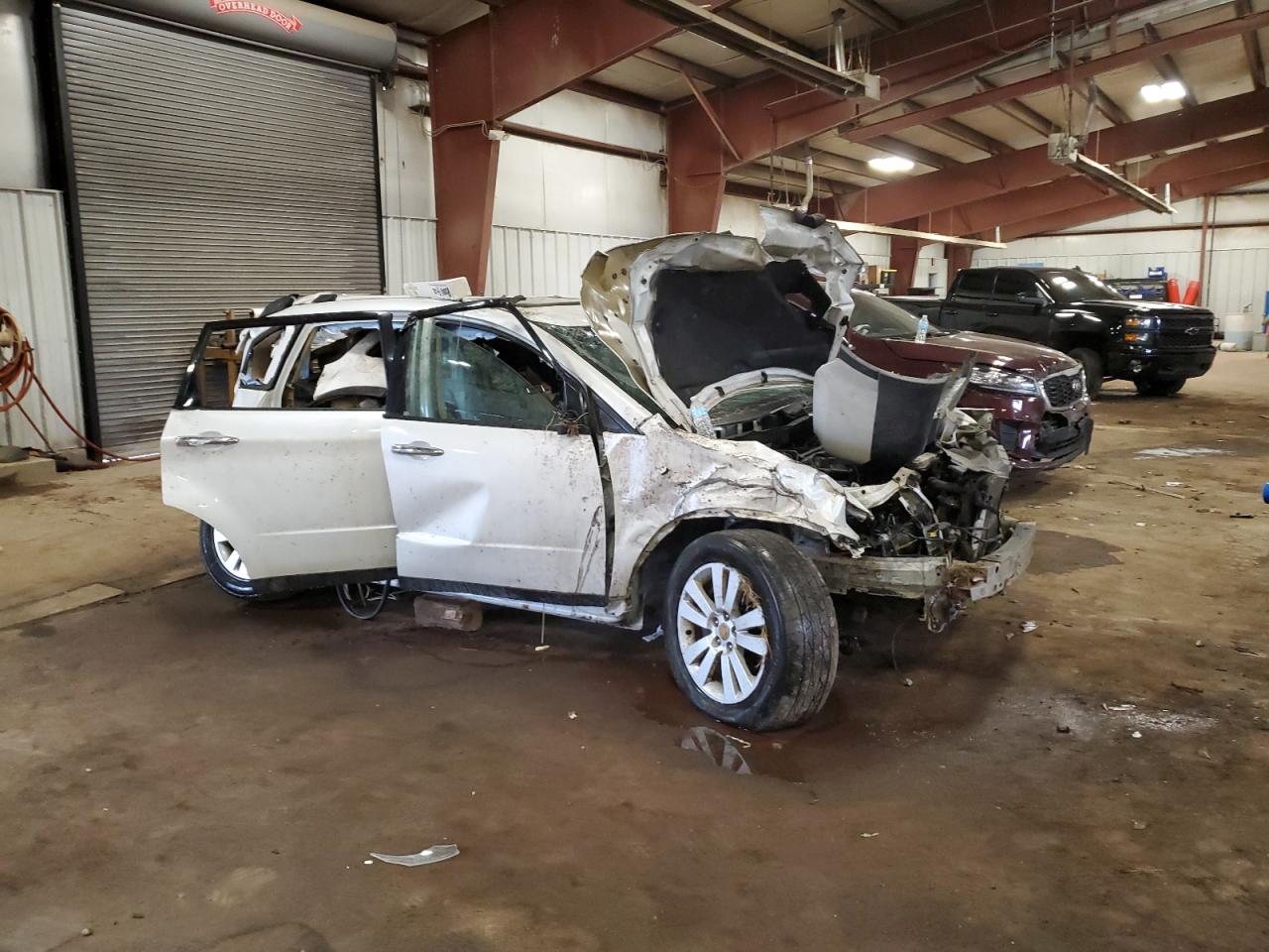 2010 Subaru Tribeca Limited White vin: 4S4WX9HD7A4400693
