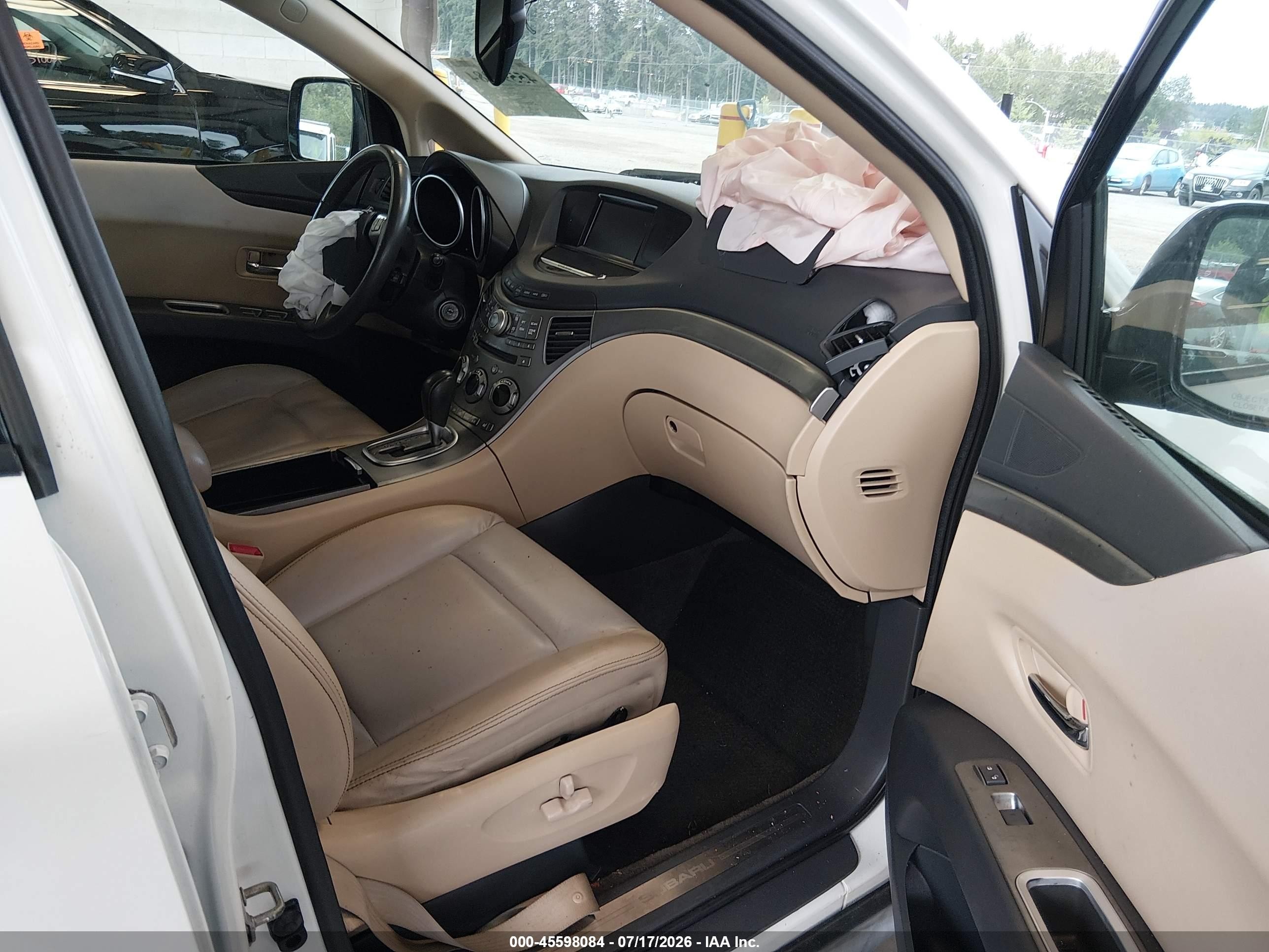 2010 Subaru Tribeca 3.6r Limited Cream vin: 4S4WX9HDXA4402177