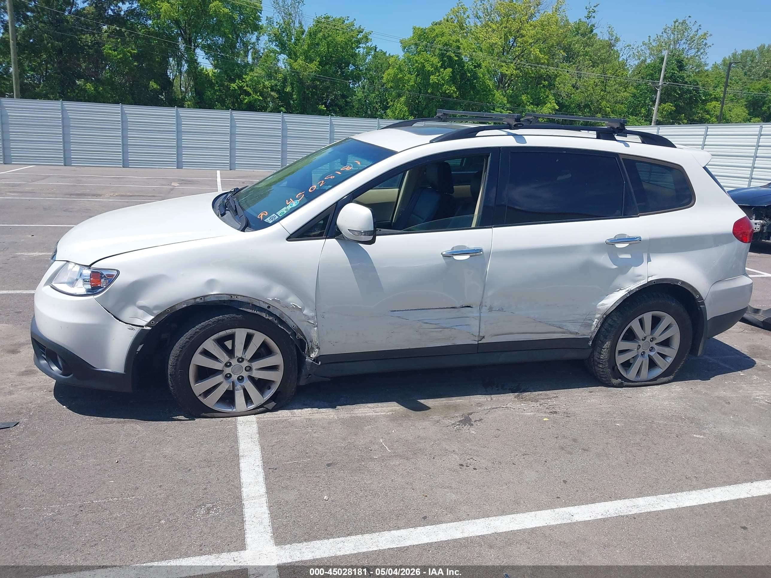 2013 Subaru Tribeca 3.6r Limited White vin: 4S4WX9HDXD4400501