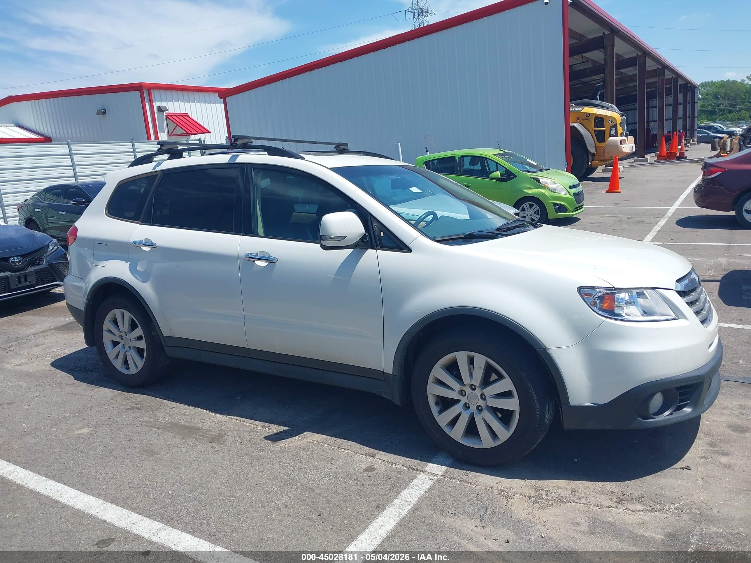 2013 Subaru Tribeca 3.6r Limited White vin: 4S4WX9HDXD4400501