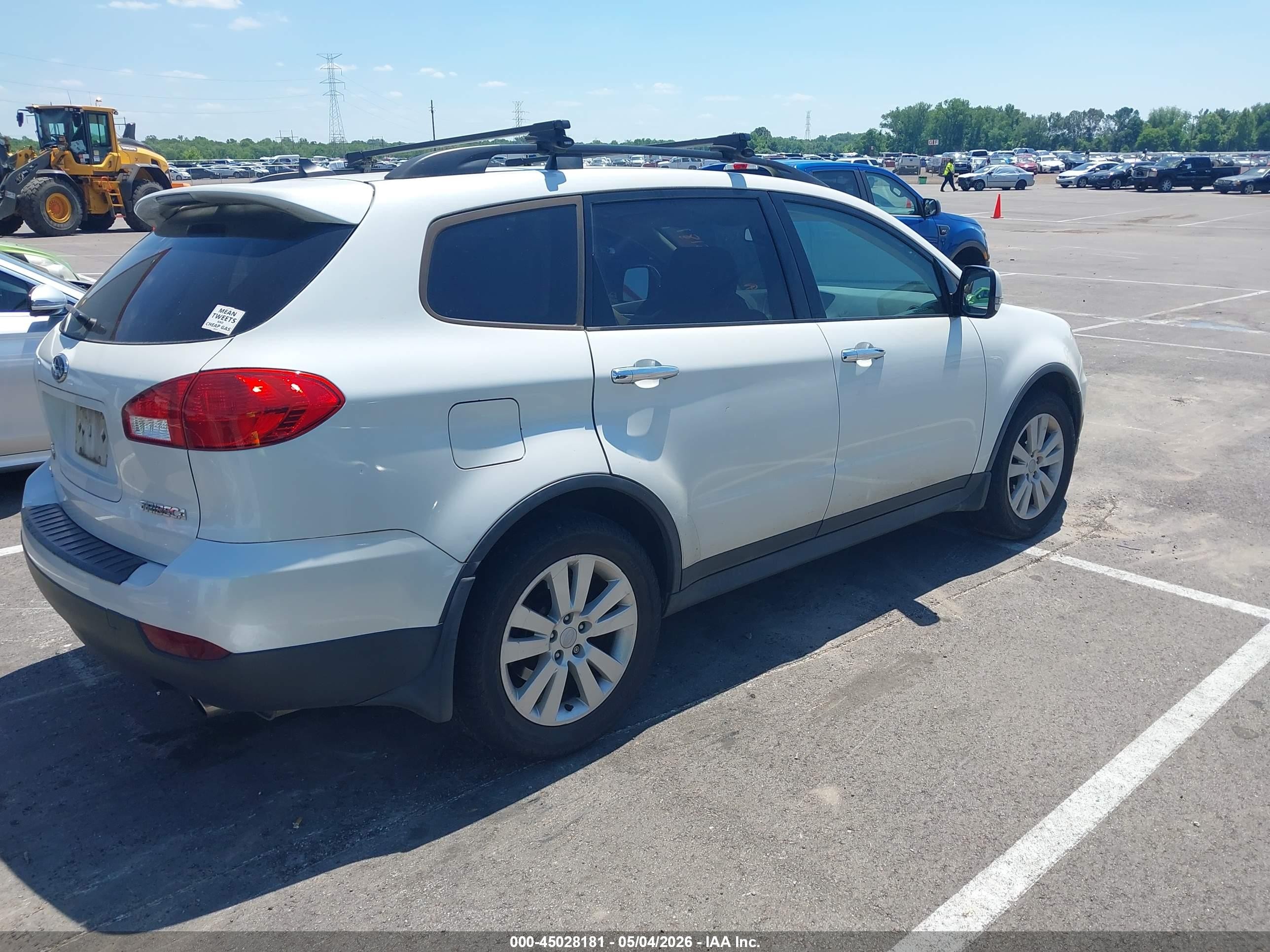 2013 Subaru Tribeca 3.6r Limited White vin: 4S4WX9HDXD4400501