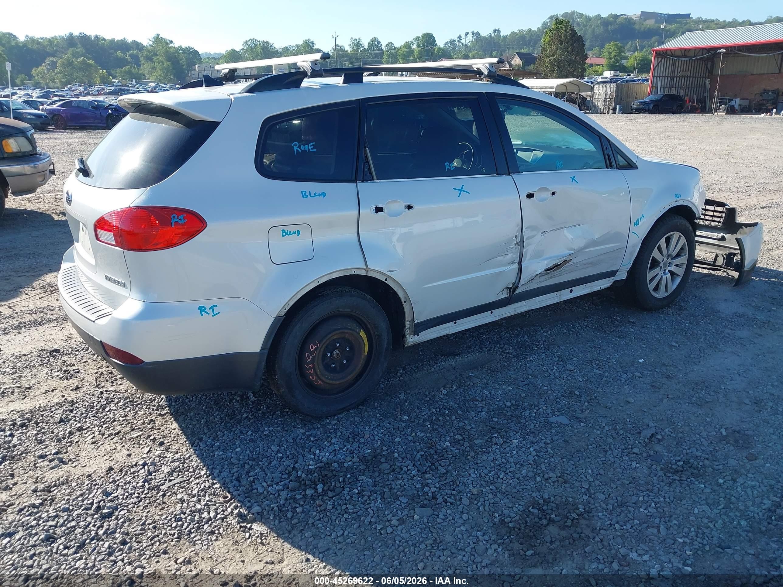 2013 Subaru Tribeca 3.6r Limited White vin: 4S4WX9HDXD4401499