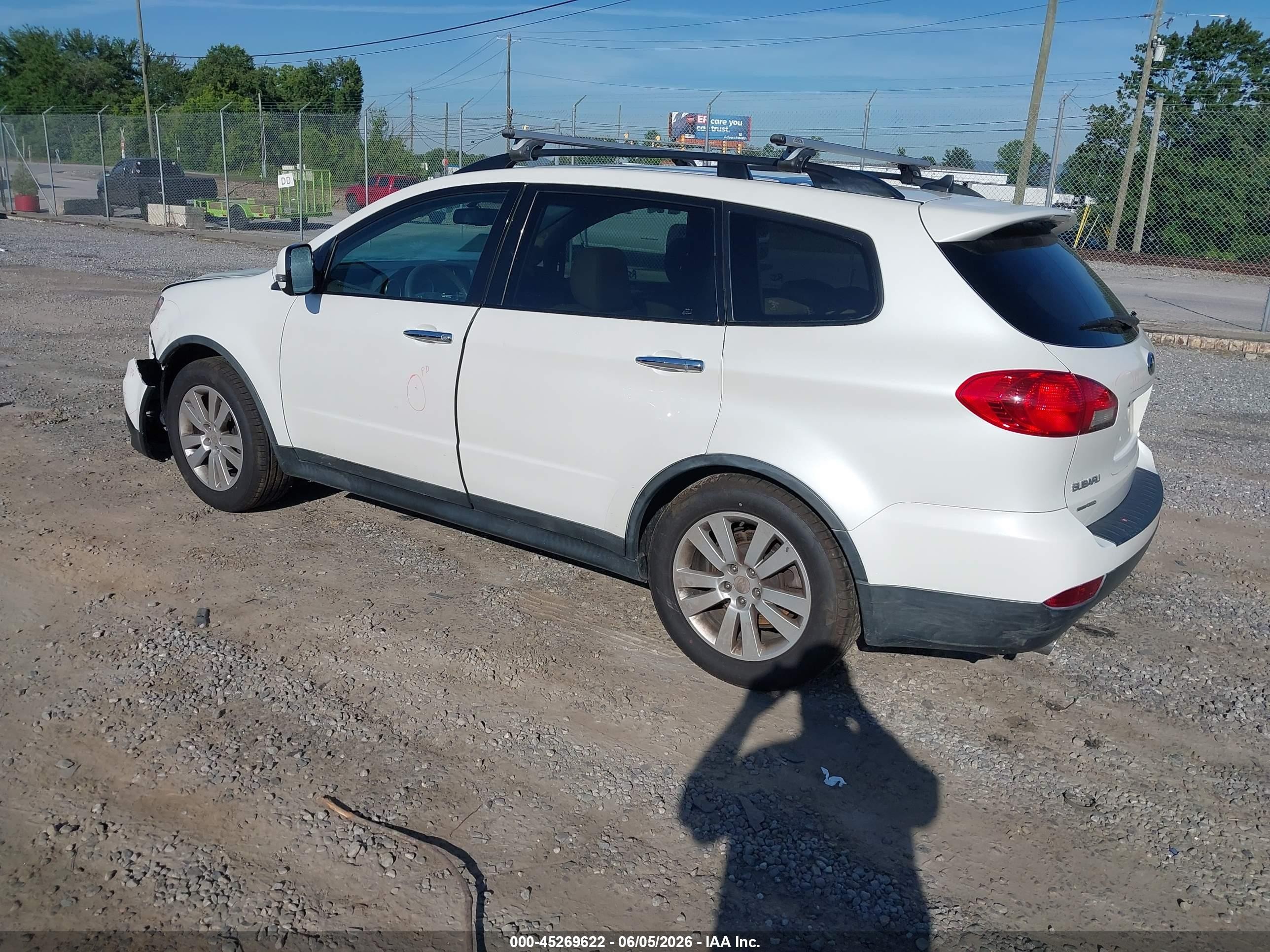 2013 Subaru Tribeca 3.6r Limited White vin: 4S4WX9HDXD4401499