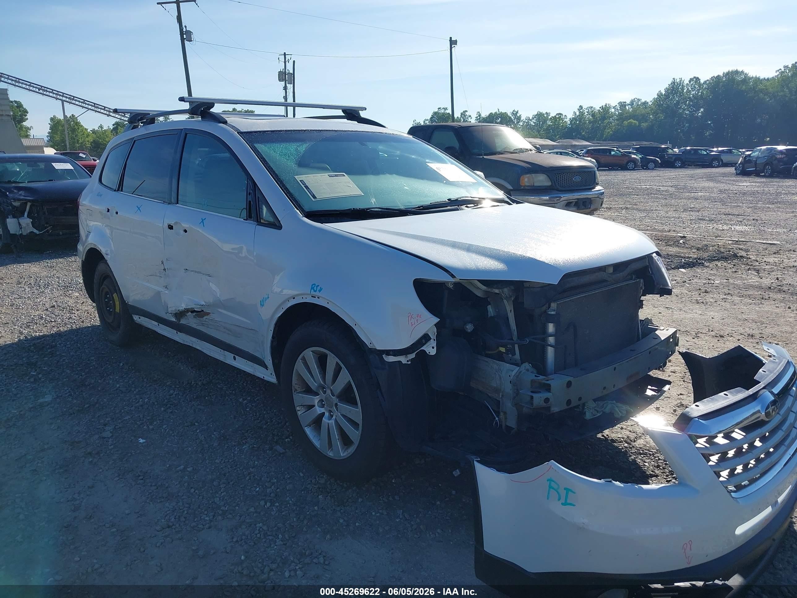 2013 Subaru Tribeca 3.6r Limited White vin: 4S4WX9HDXD4401499