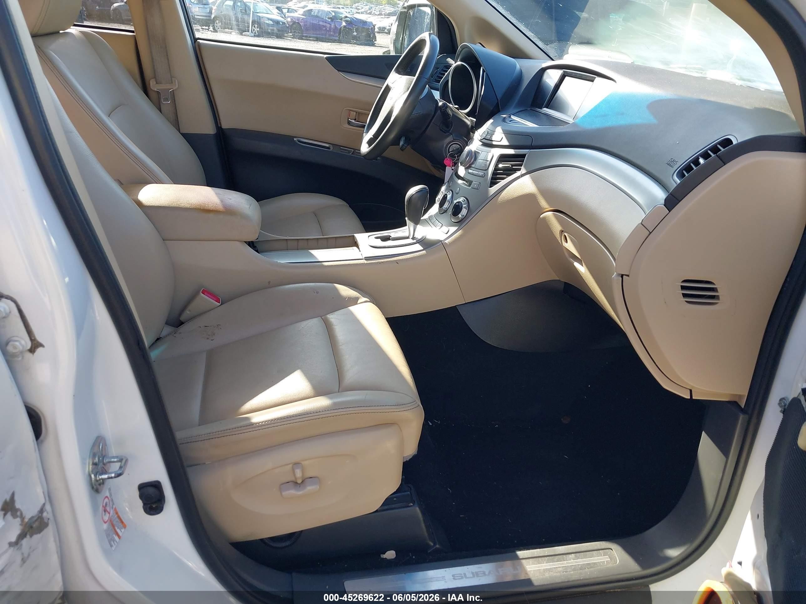 2013 Subaru Tribeca 3.6r Limited White vin: 4S4WX9HDXD4401499