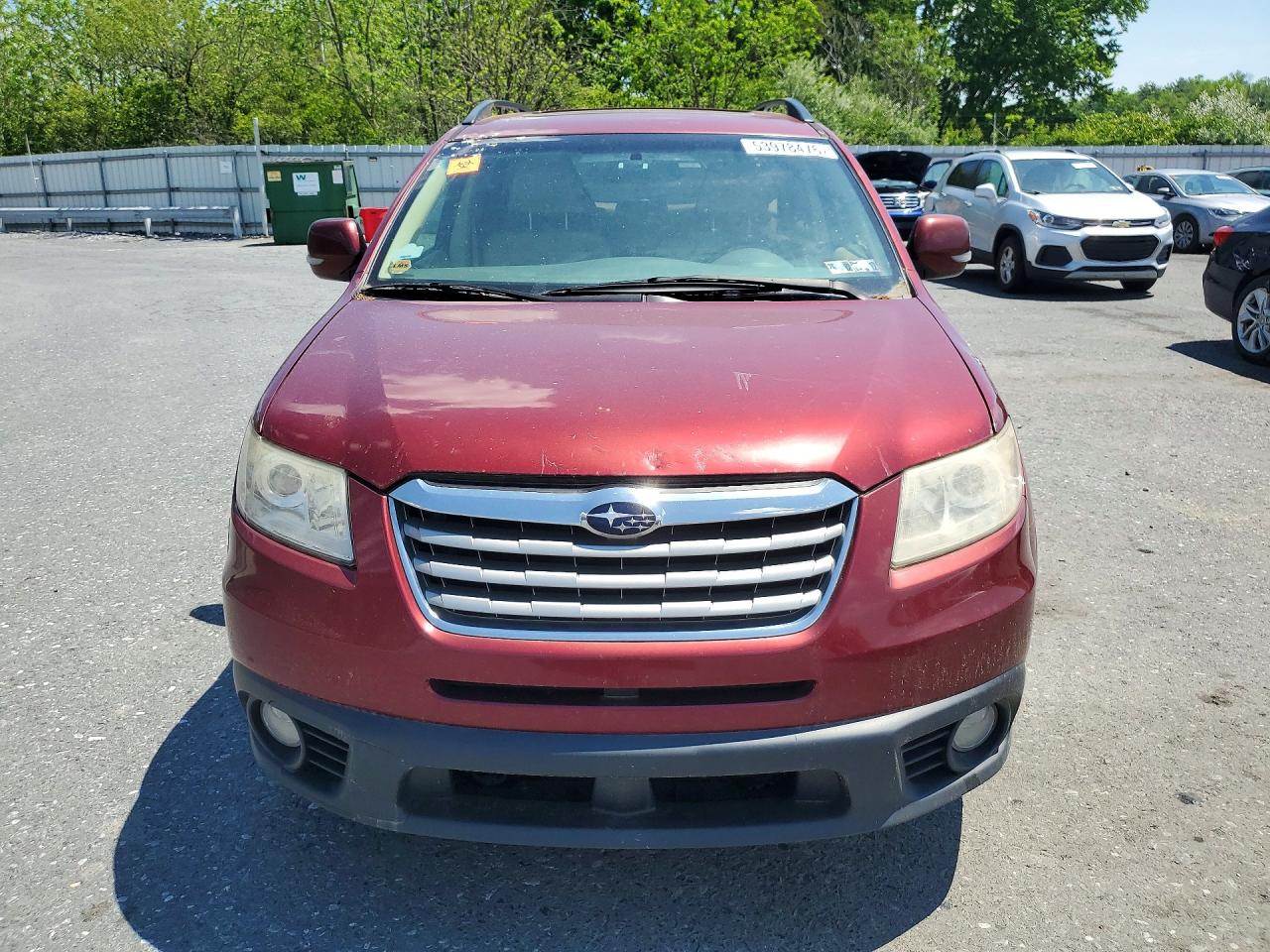 2010 Subaru Tribeca Limited Maroon vin: 4S4WX9KD1A4402979