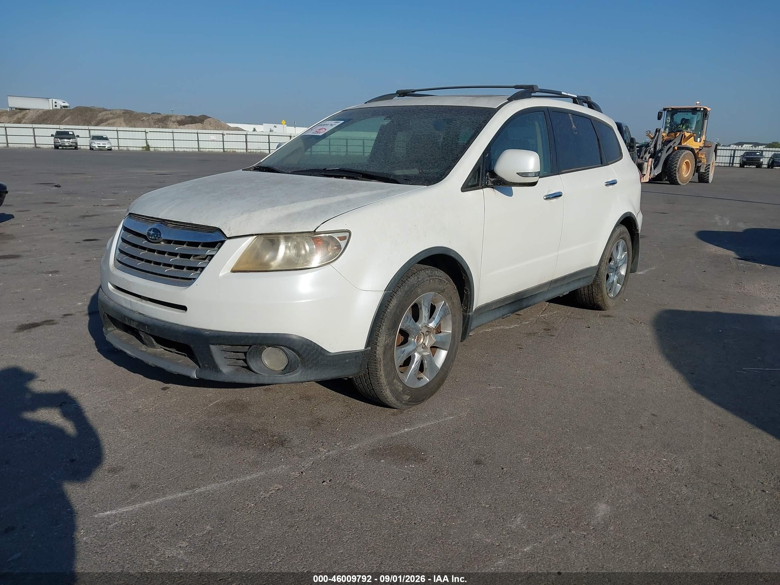 2010 Subaru Tribeca 3.6r Limited White vin: 4S4WX9KD2A4400741
