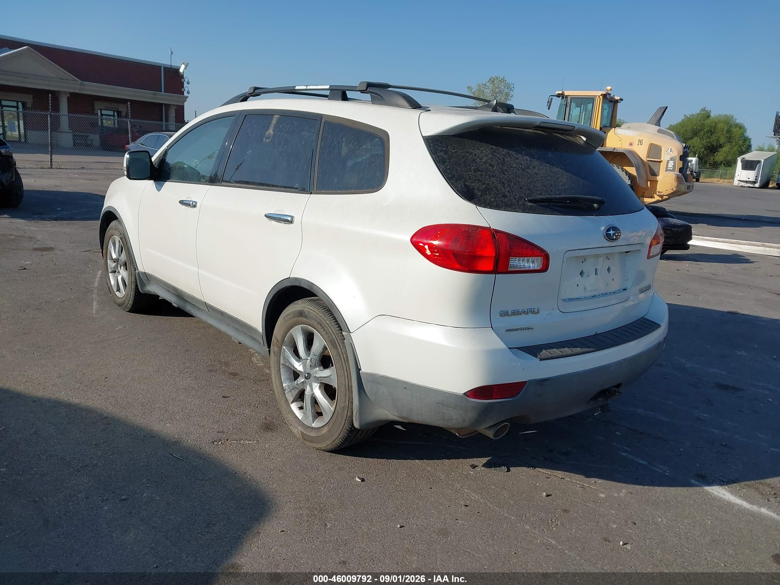 2010 Subaru Tribeca 3.6r Limited White vin: 4S4WX9KD2A4400741