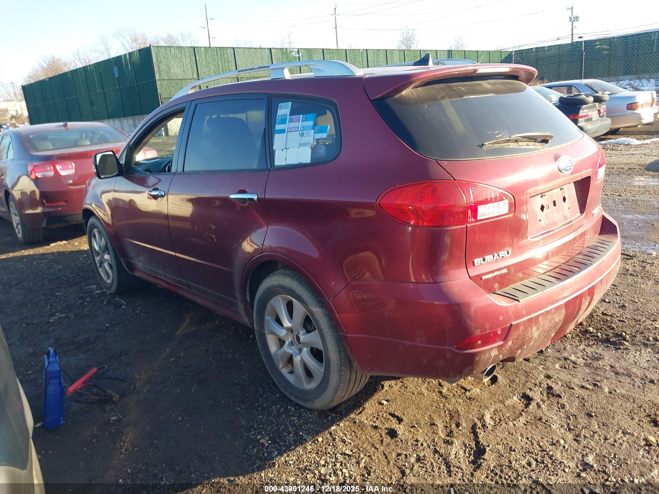 2010 Subaru Tribeca 3.6r Touring Красный vin: 4S4WX9KD2A4401713