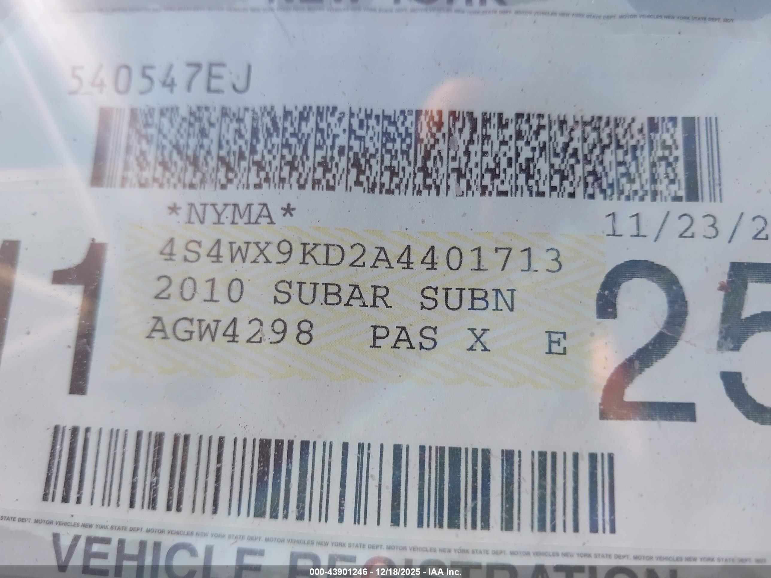 2010 Subaru Tribeca 3.6r Touring Красный vin: 4S4WX9KD2A4401713