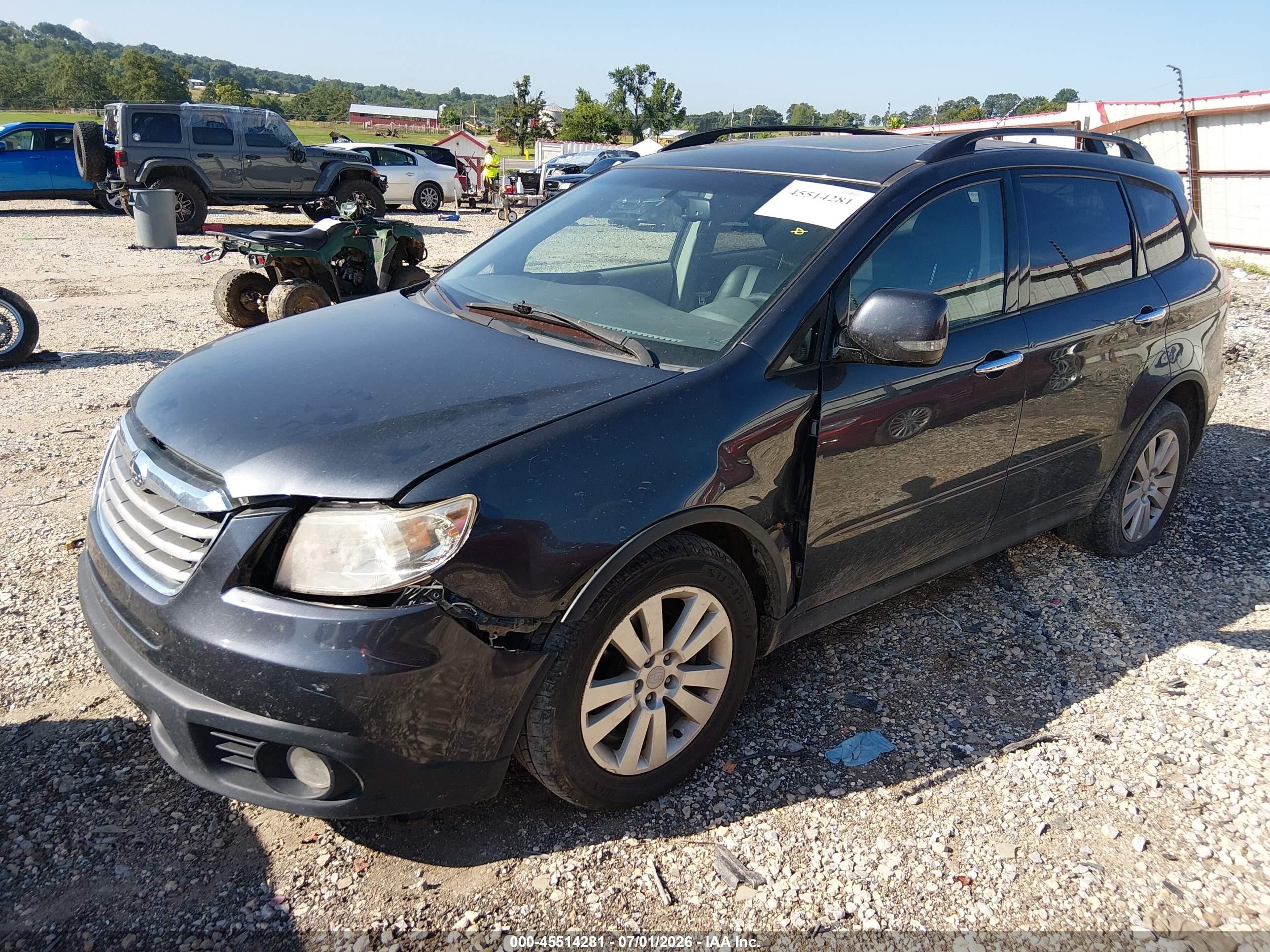 2012 Subaru Tribeca 3.6r Limited Black vin: 4S4WX9KD4C4400534