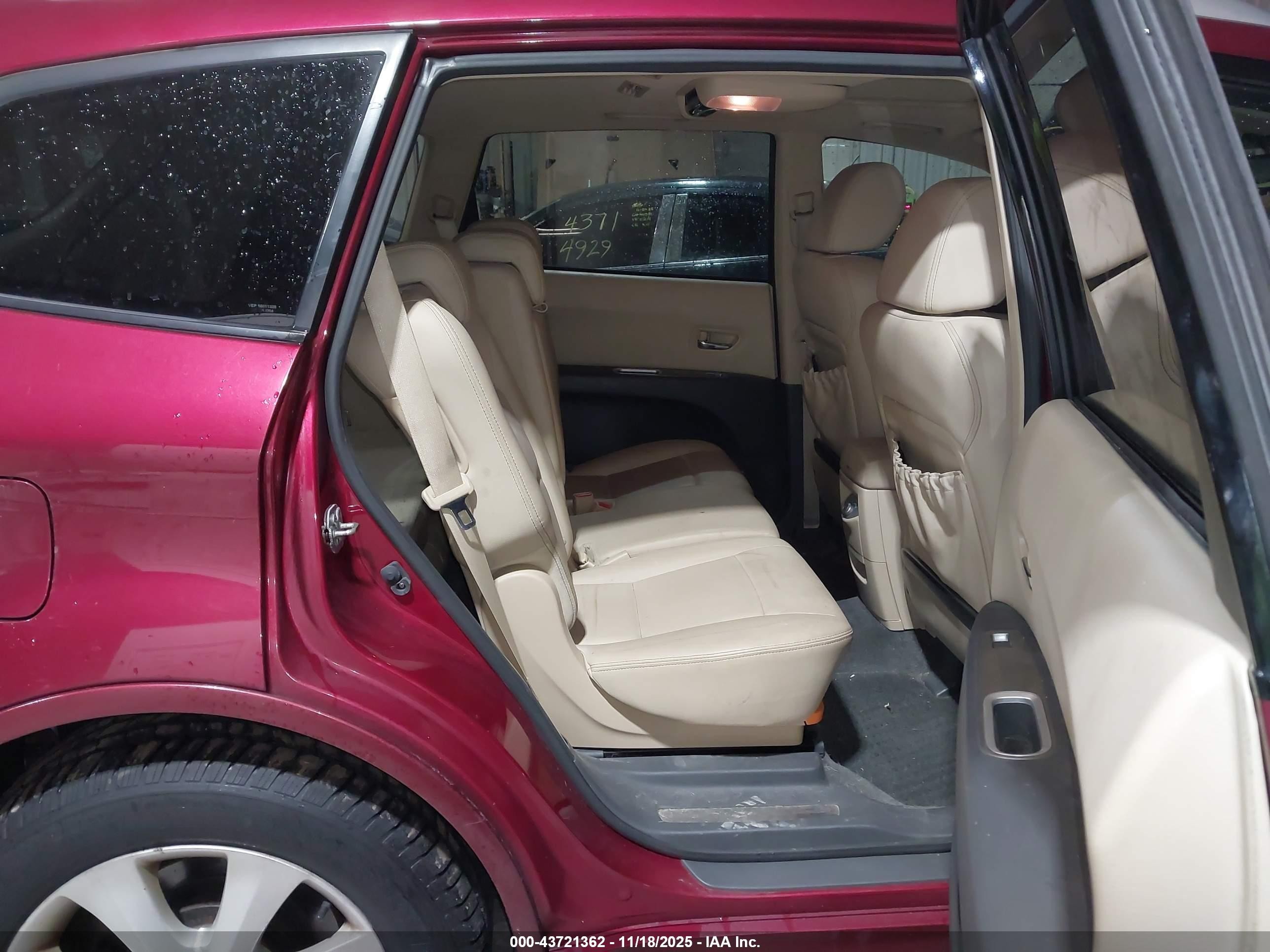 2010 Subaru Tribeca 3.6r Touring Burgundy vin: 4S4WX9KD5A4401981