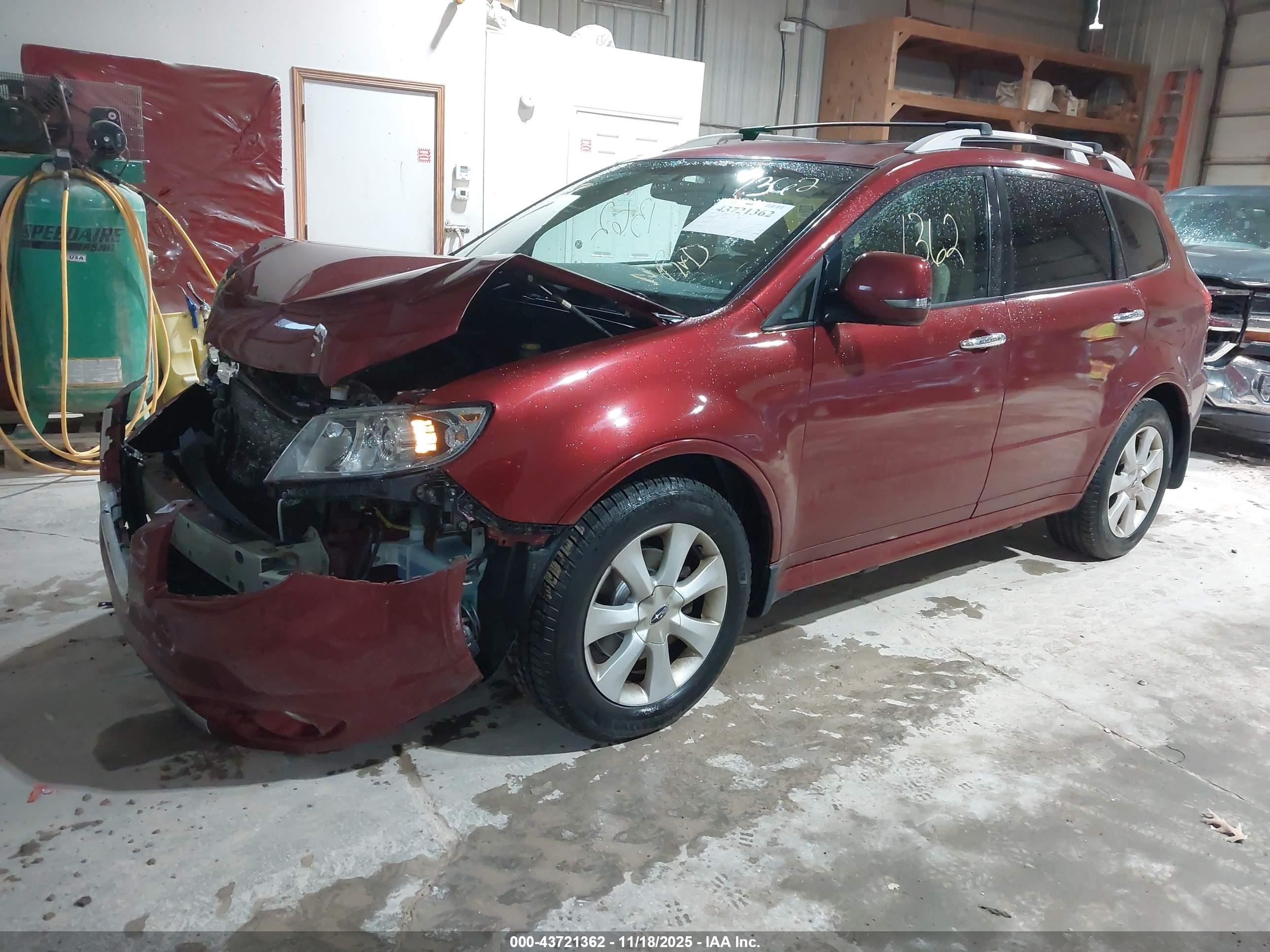 2010 Subaru Tribeca 3.6r Touring Burgundy vin: 4S4WX9KD5A4401981