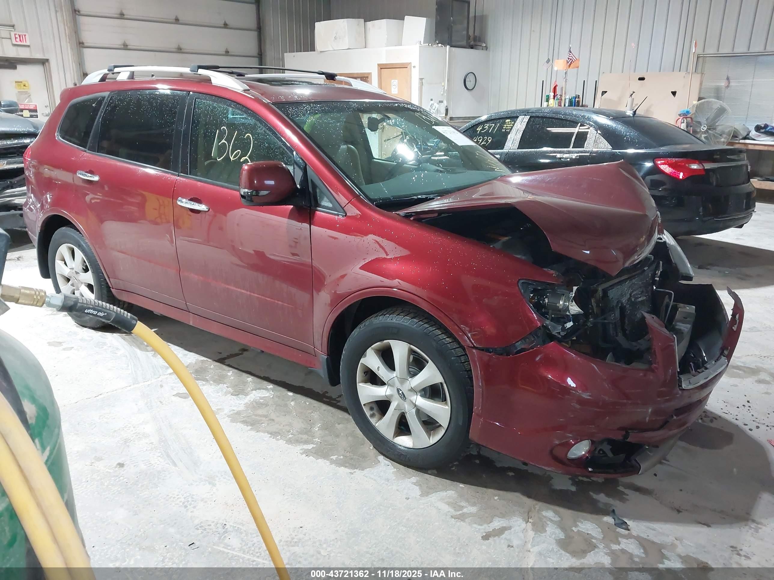 2010 Subaru Tribeca 3.6r Touring Burgundy vin: 4S4WX9KD5A4401981