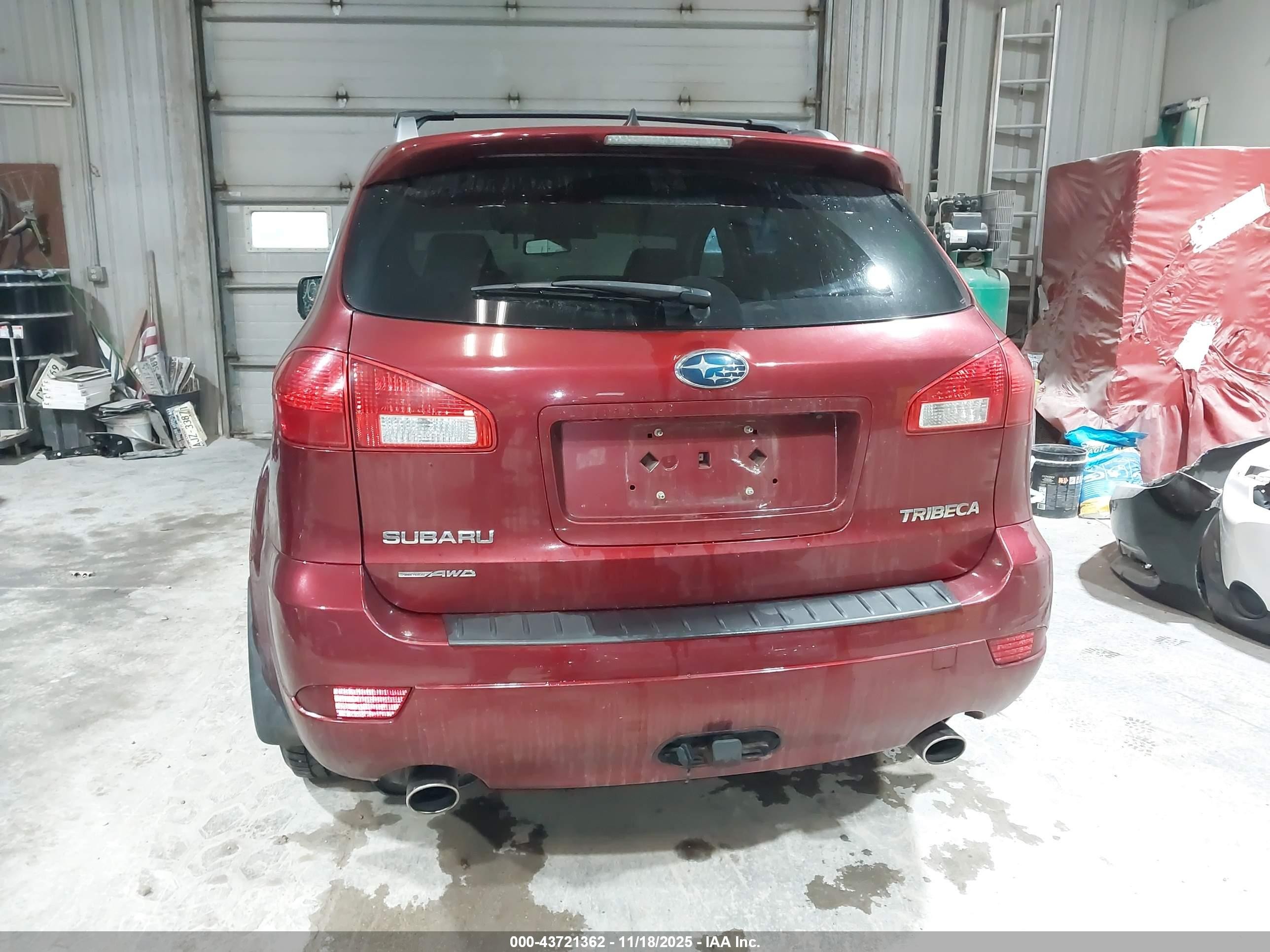 2010 Subaru Tribeca 3.6r Touring Burgundy vin: 4S4WX9KD5A4401981