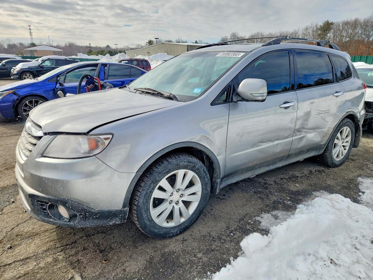 2010 Subaru Tribeca Limited Silver vin: 4S4WX9KD7A4400332