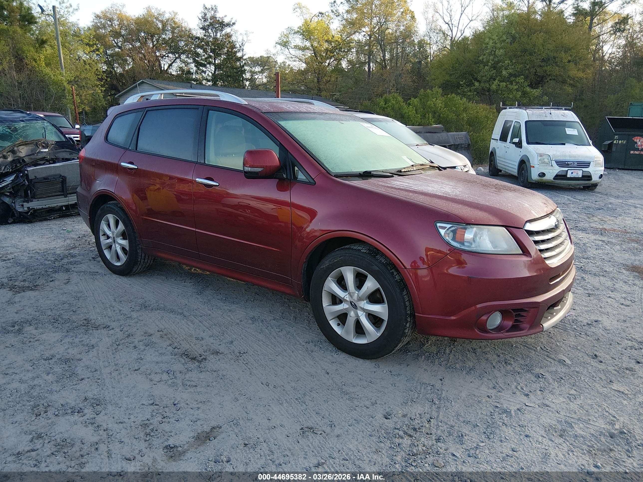 2010 Subaru Tribeca 3.6r Touring Red vin: 4S4WX9KD7A4400959
