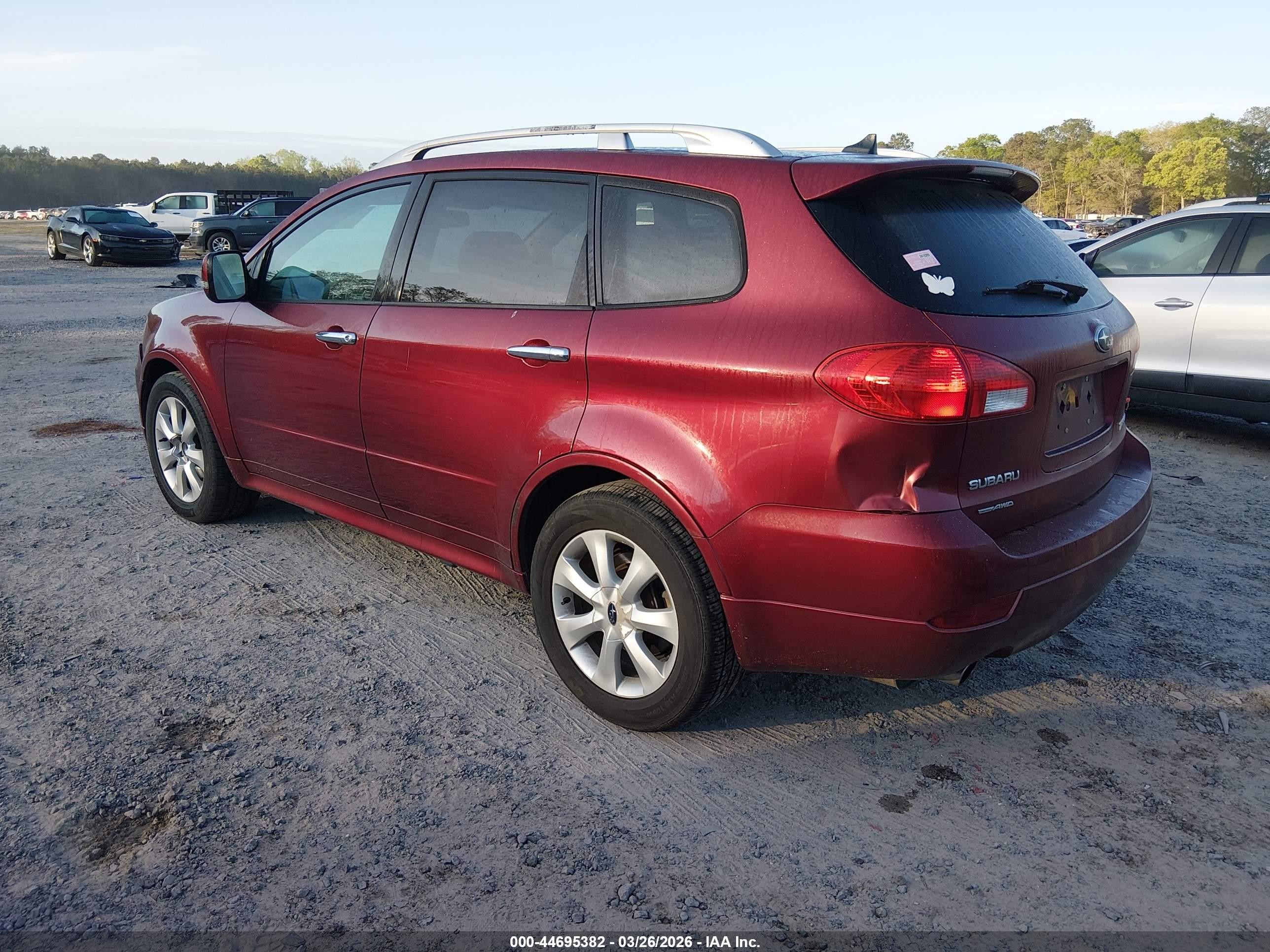 2010 Subaru Tribeca 3.6r Touring Red vin: 4S4WX9KD7A4400959