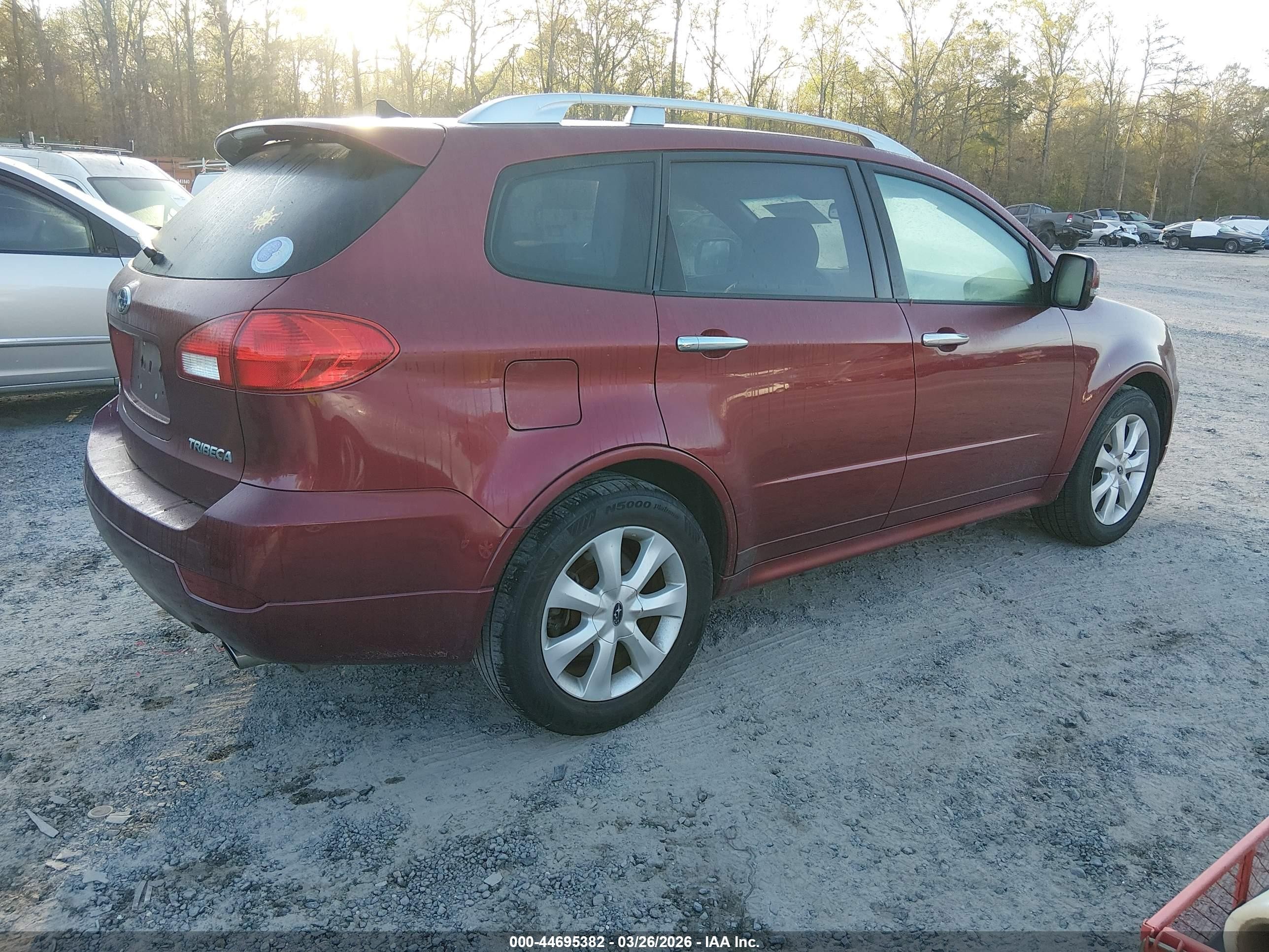2010 Subaru Tribeca 3.6r Touring Red vin: 4S4WX9KD7A4400959