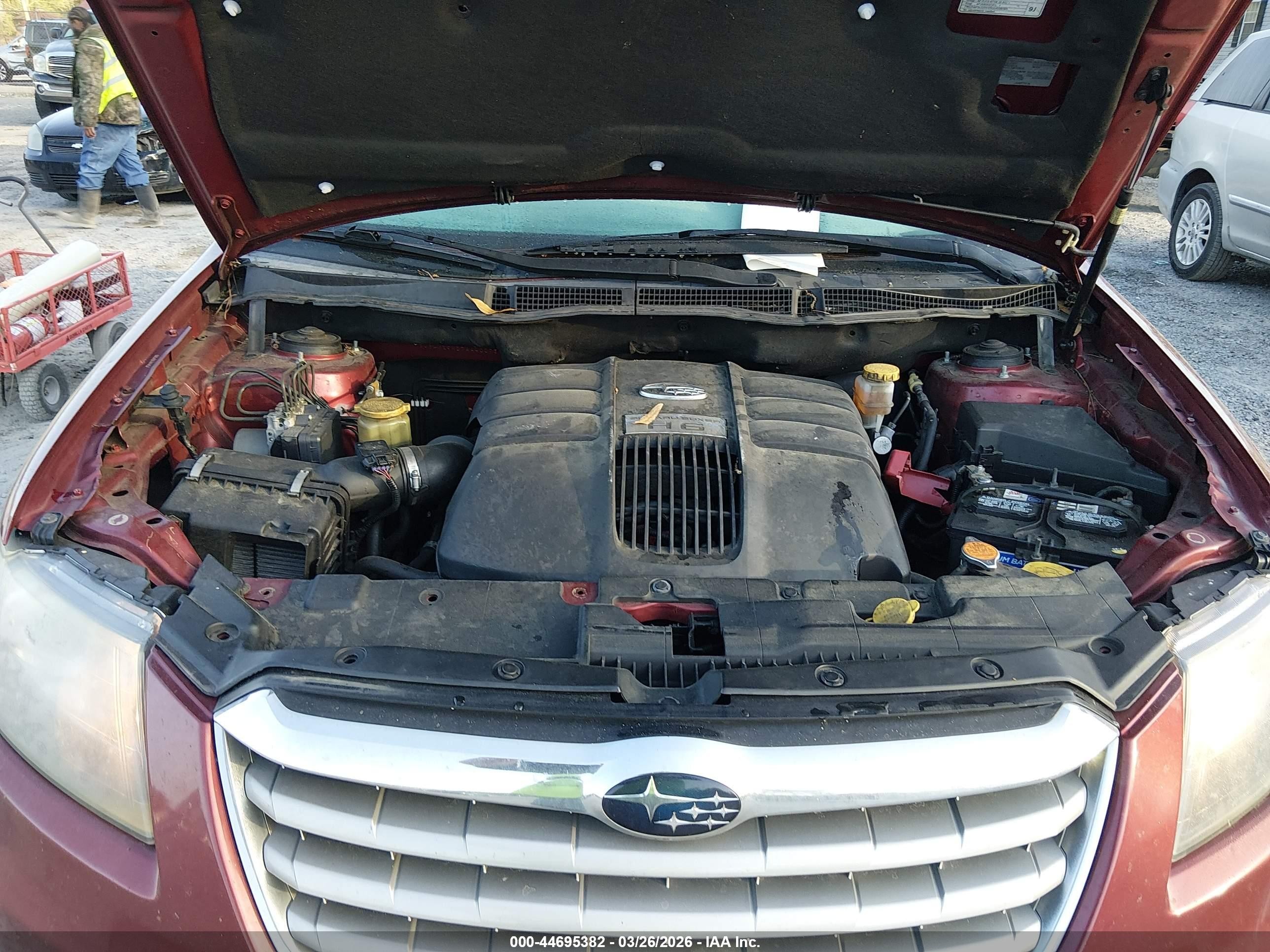 2010 Subaru Tribeca 3.6r Touring Red vin: 4S4WX9KD7A4400959