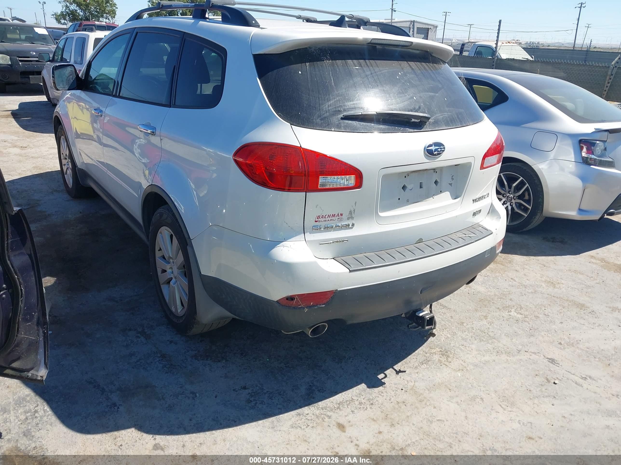 2011 Subaru Tribeca 3.6r Limited White vin: 4S4WX9KD9B4402455