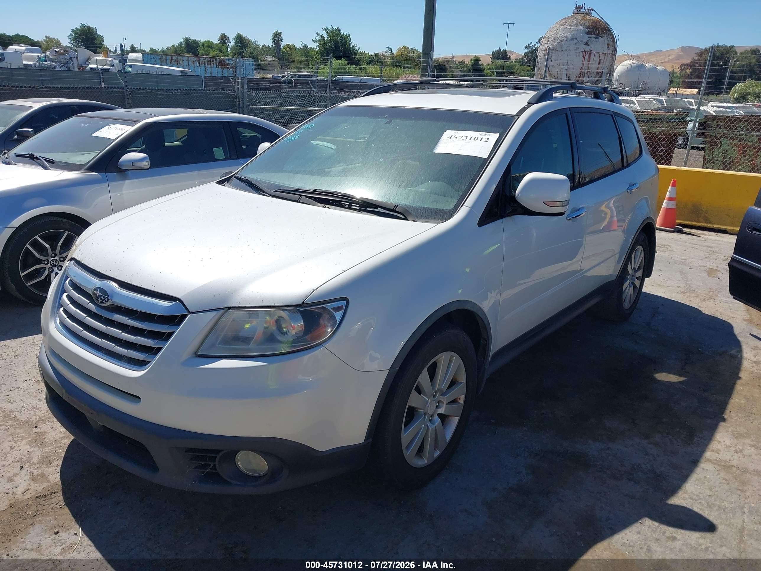 2011 Subaru Tribeca 3.6r Limited White vin: 4S4WX9KD9B4402455