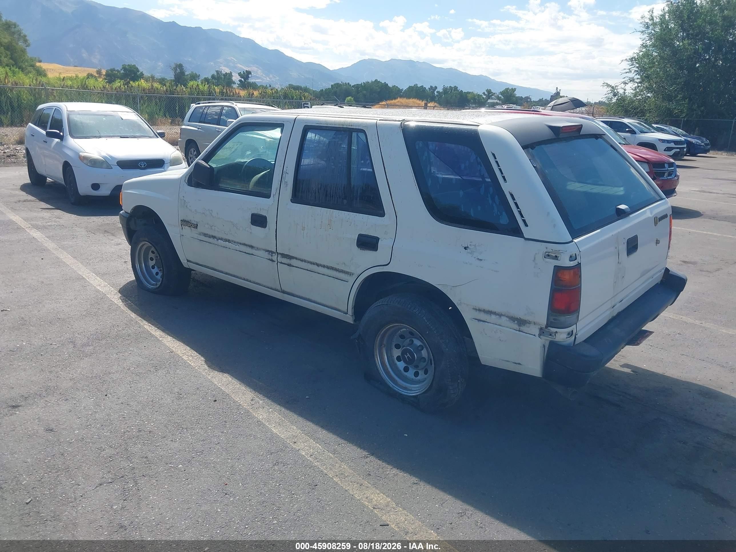 1995 Honda Passport Ex/lx White vin: 4S6CK58V7S4423466