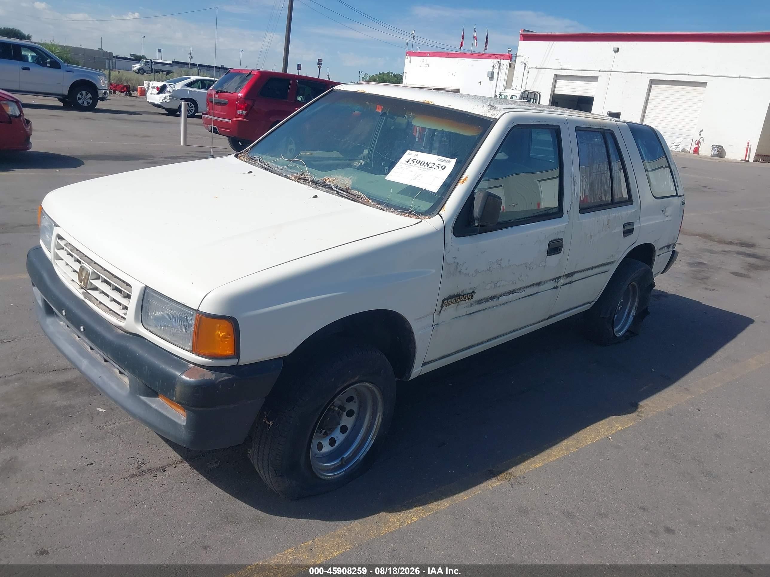 1995 Honda Passport Ex/lx White vin: 4S6CK58V7S4423466