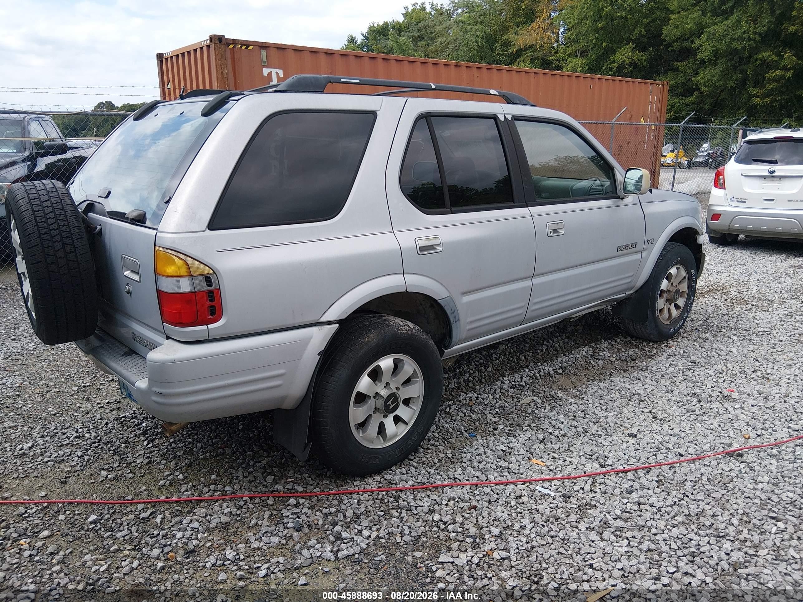 1999 Honda Passport Ex/lx Gray vin: 4S6CK58W0X4409036