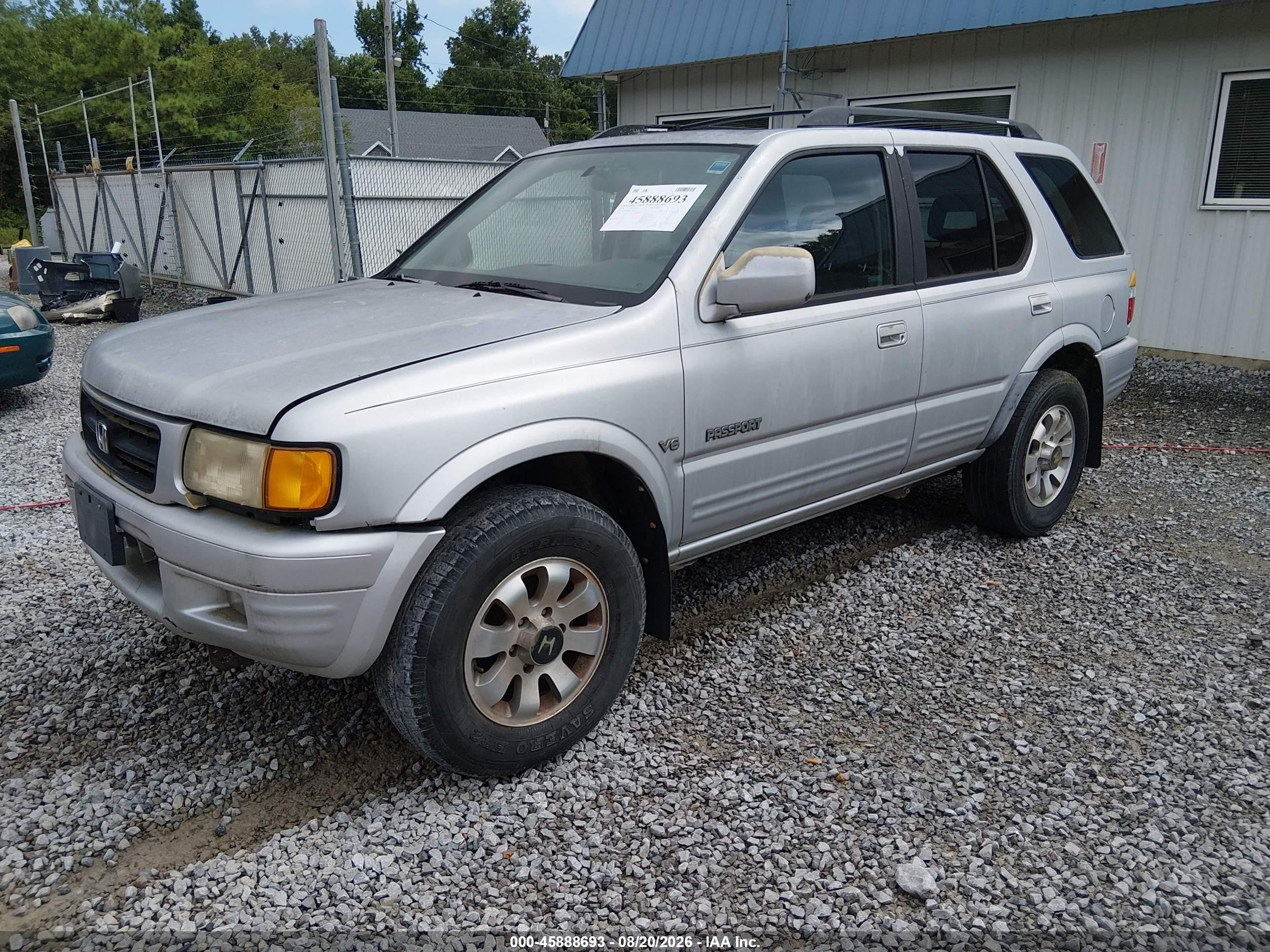 1999 Honda Passport Ex/lx Gray vin: 4S6CK58W0X4409036
