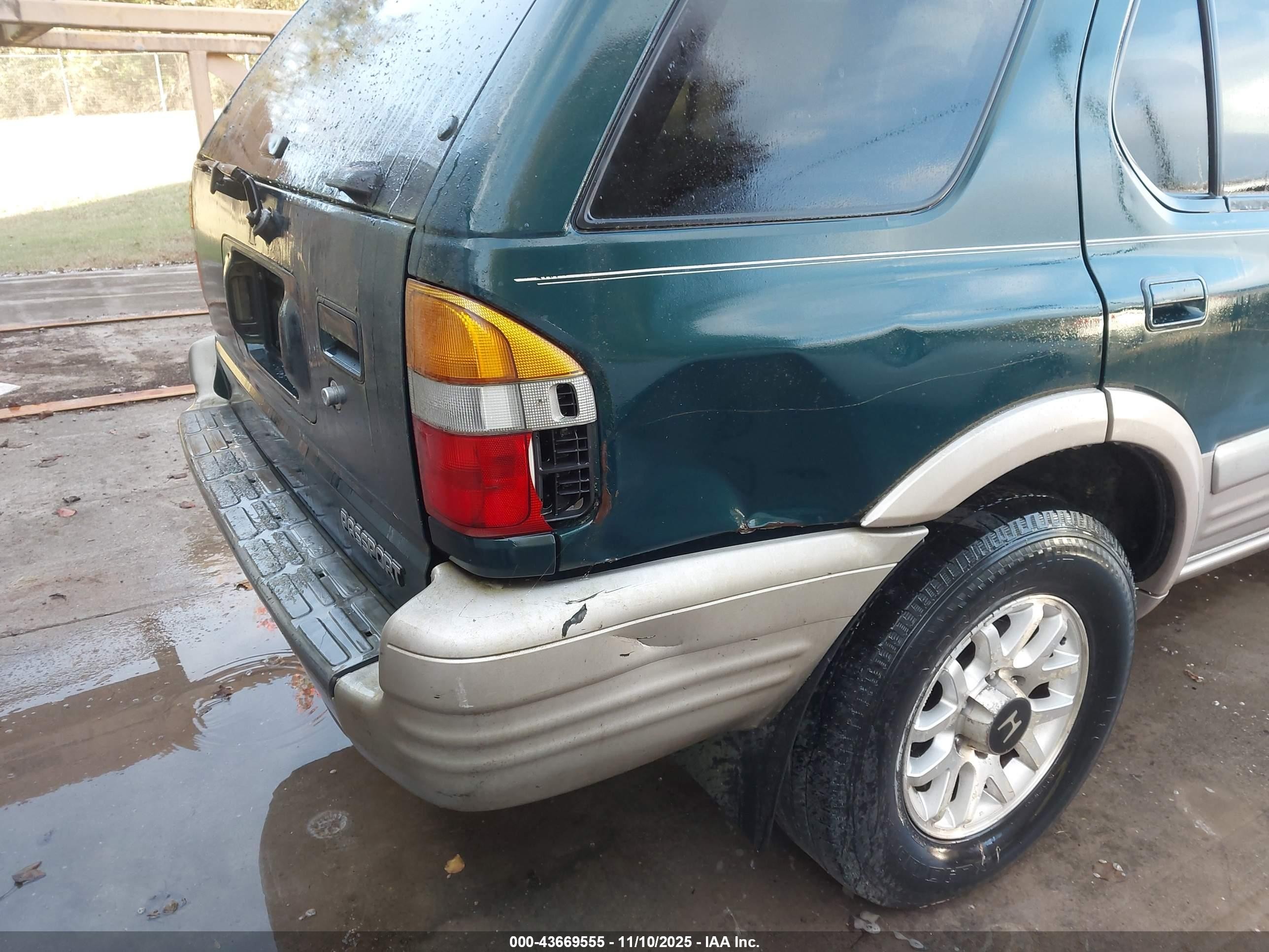 2000 Honda Passport Ex/lx Green vin: 4S6CK58W2Y4408343
