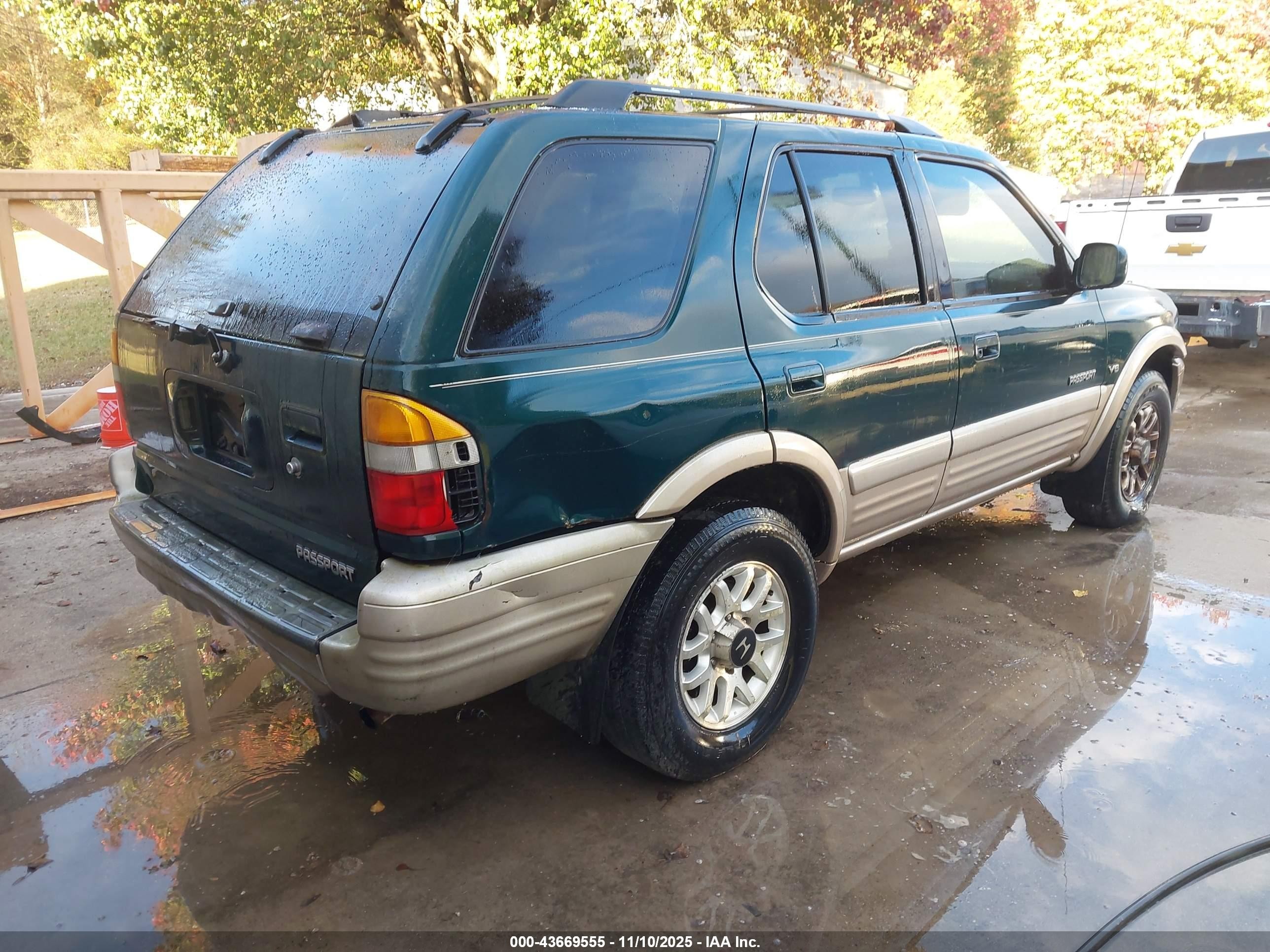 2000 Honda Passport Ex/lx Green vin: 4S6CK58W2Y4408343