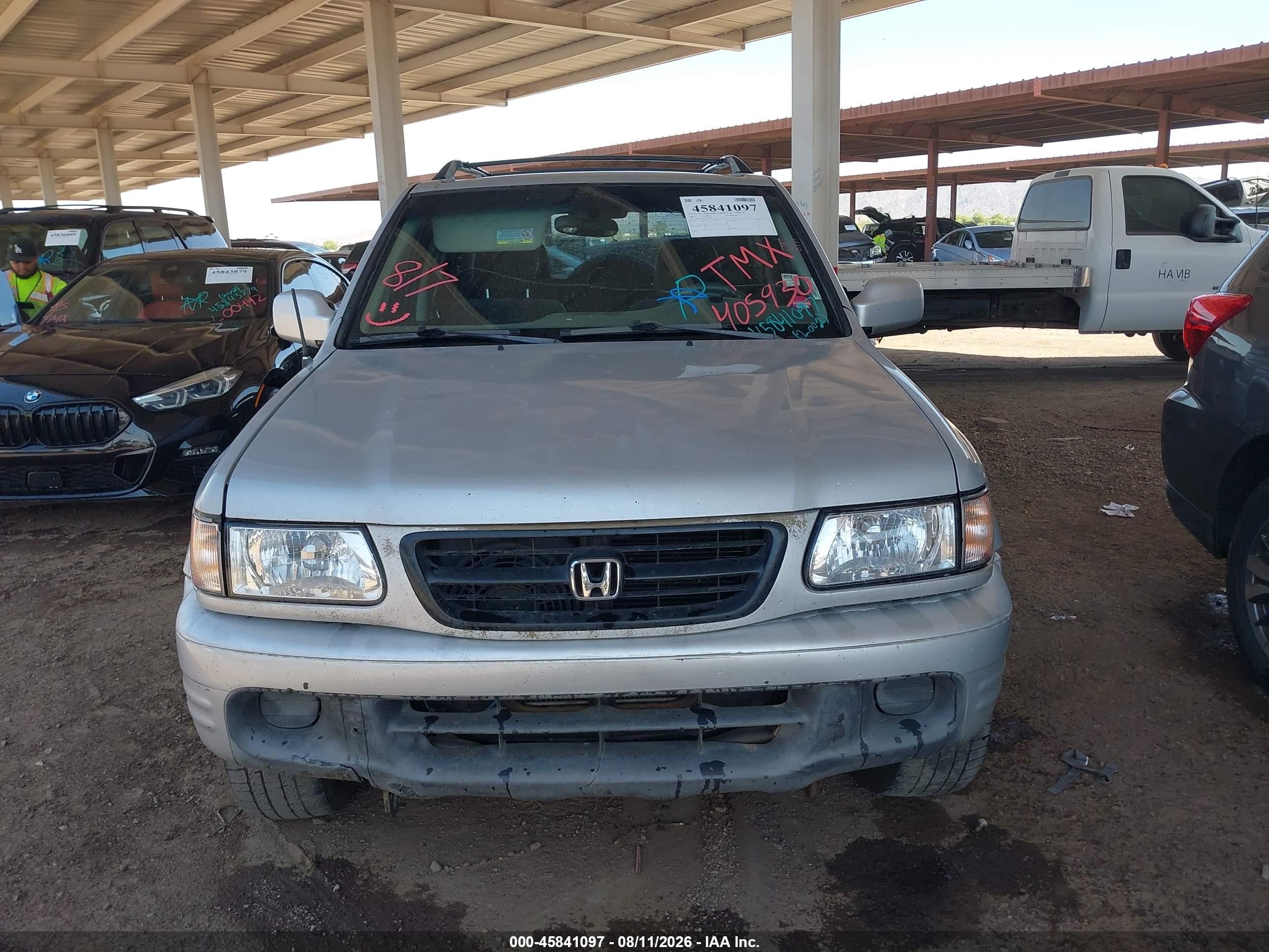 2002 Honda Passport Ex/lx Silver vin: 4S6CK58W324405930