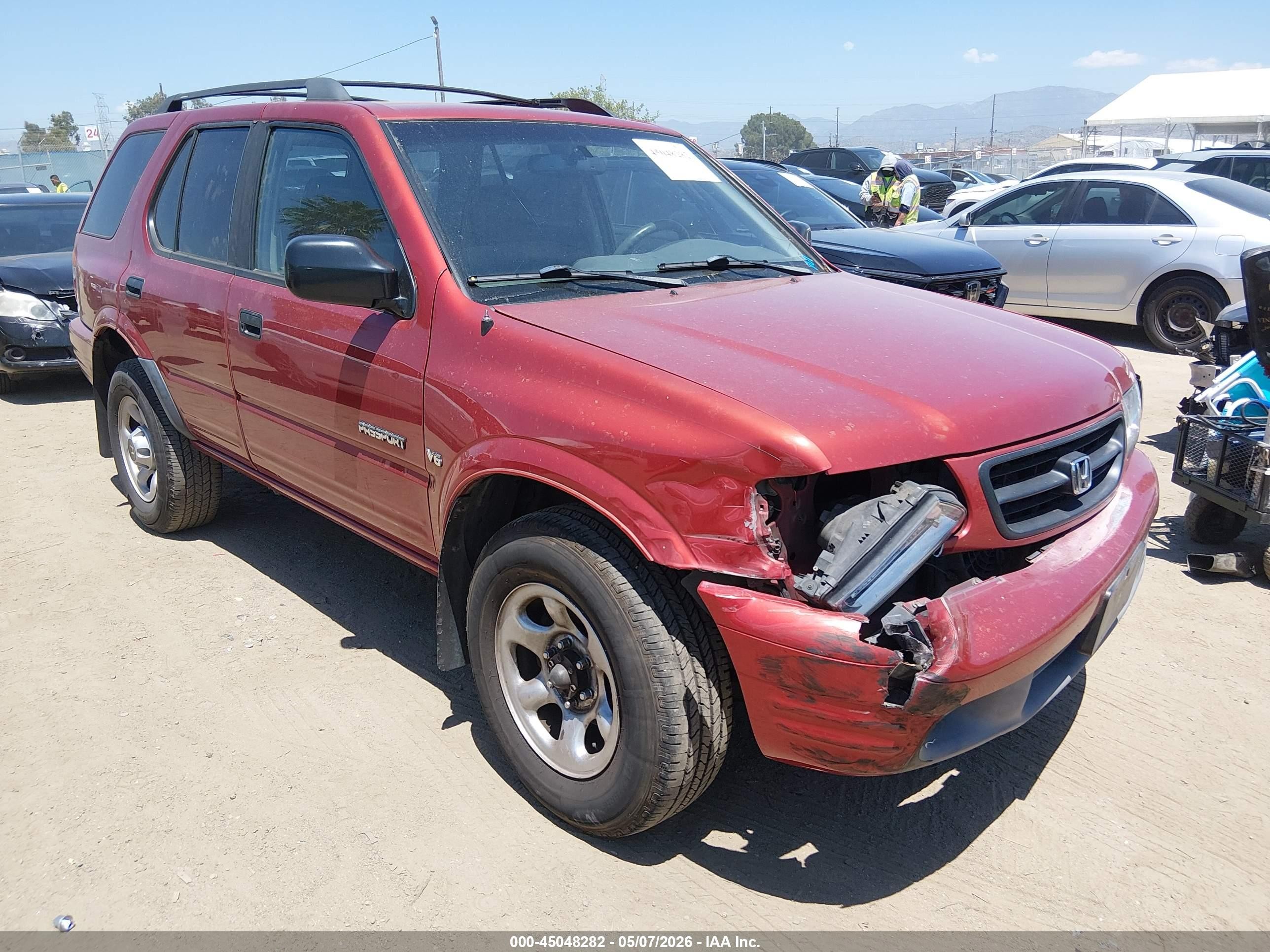 2001 Honda Passport Ex/lx Red vin: 4S6CK58W414405871