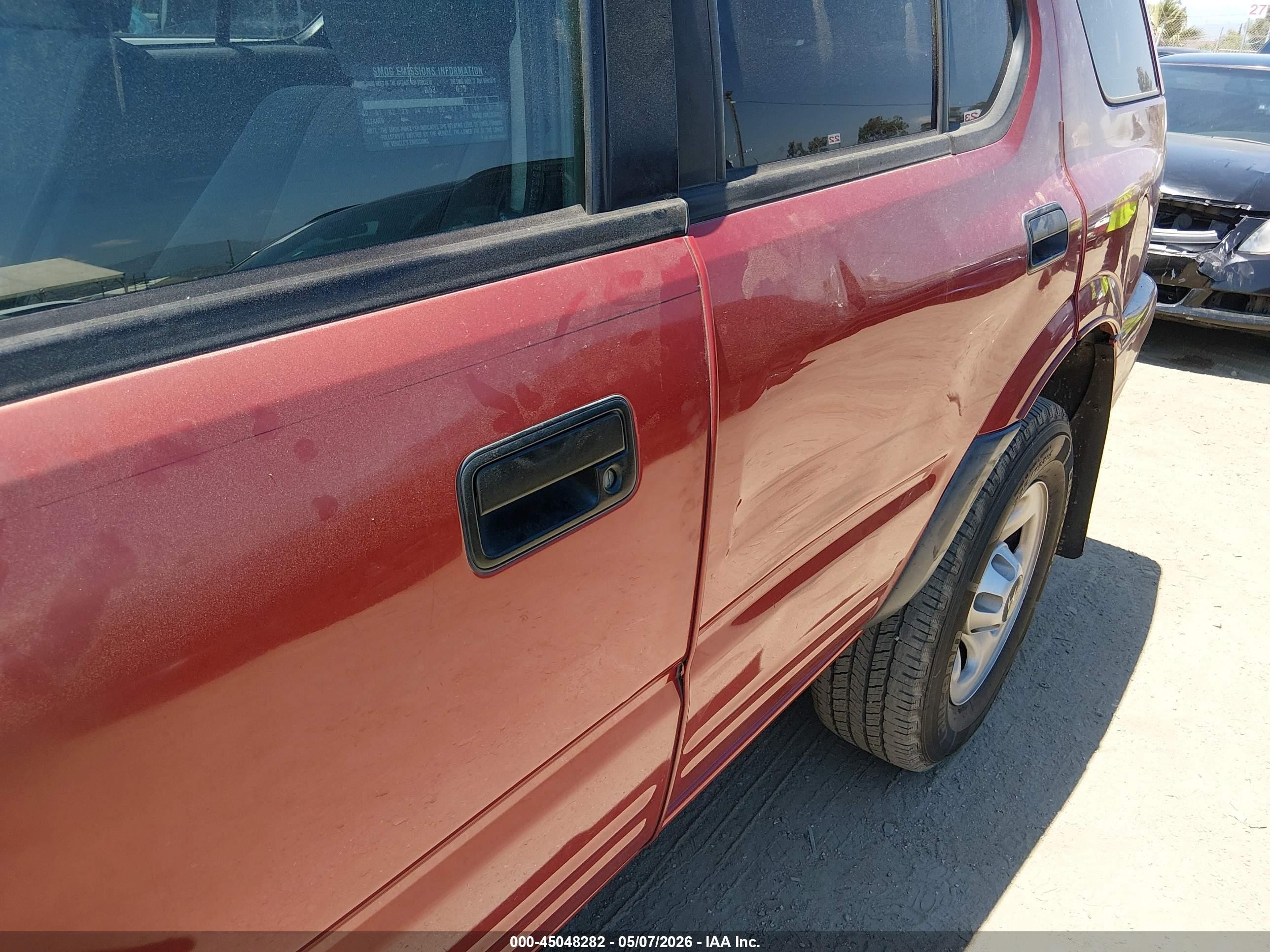 2001 Honda Passport Ex/lx Red vin: 4S6CK58W414405871