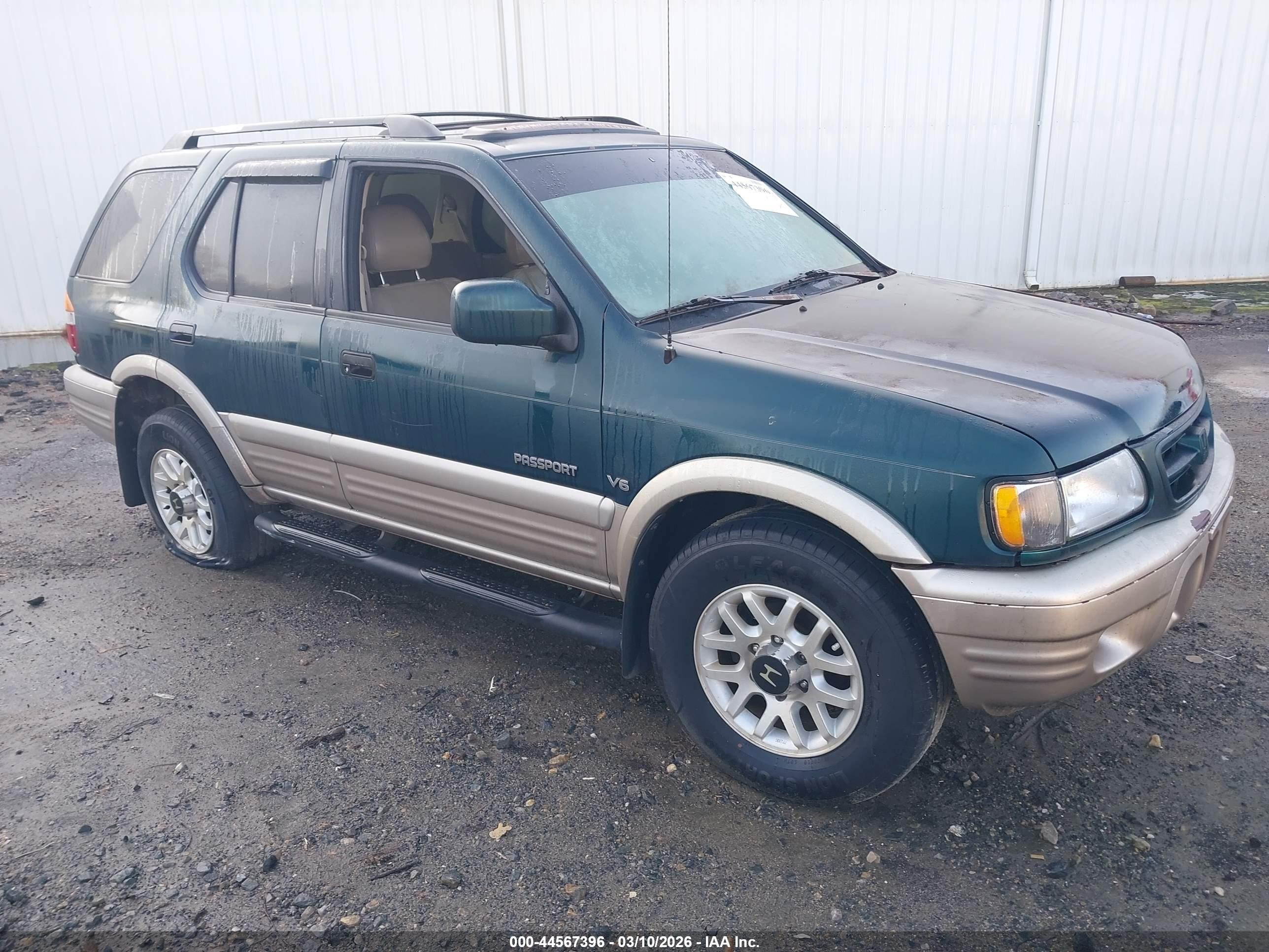 2001 Honda Passport Ex/ex W/luxury Pkg/lx Green vin: 4S6CK58W414412559