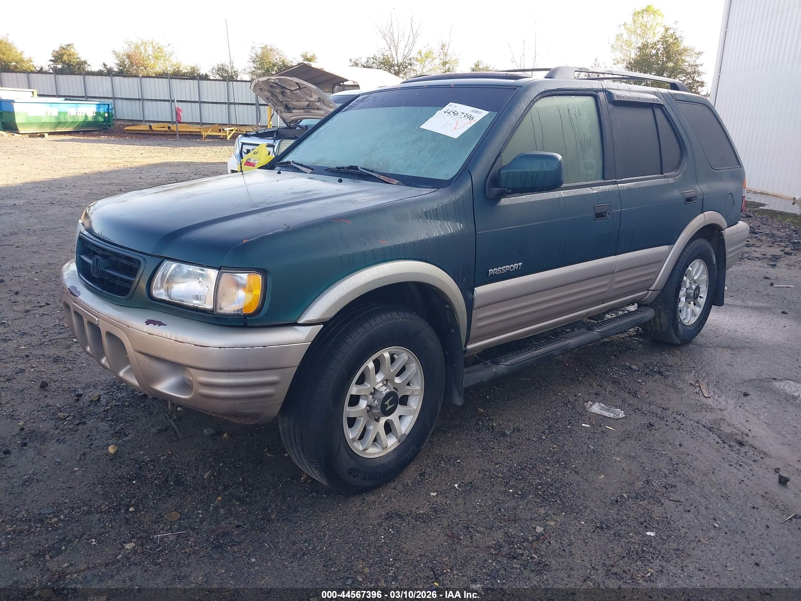 2001 Honda Passport Ex/ex W/luxury Pkg/lx Green vin: 4S6CK58W414412559