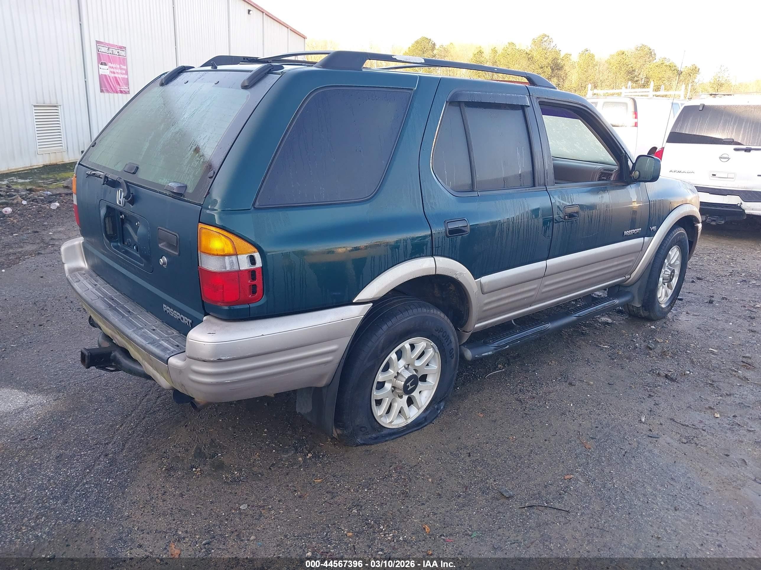 2001 Honda Passport Ex/ex W/luxury Pkg/lx Green vin: 4S6CK58W414412559