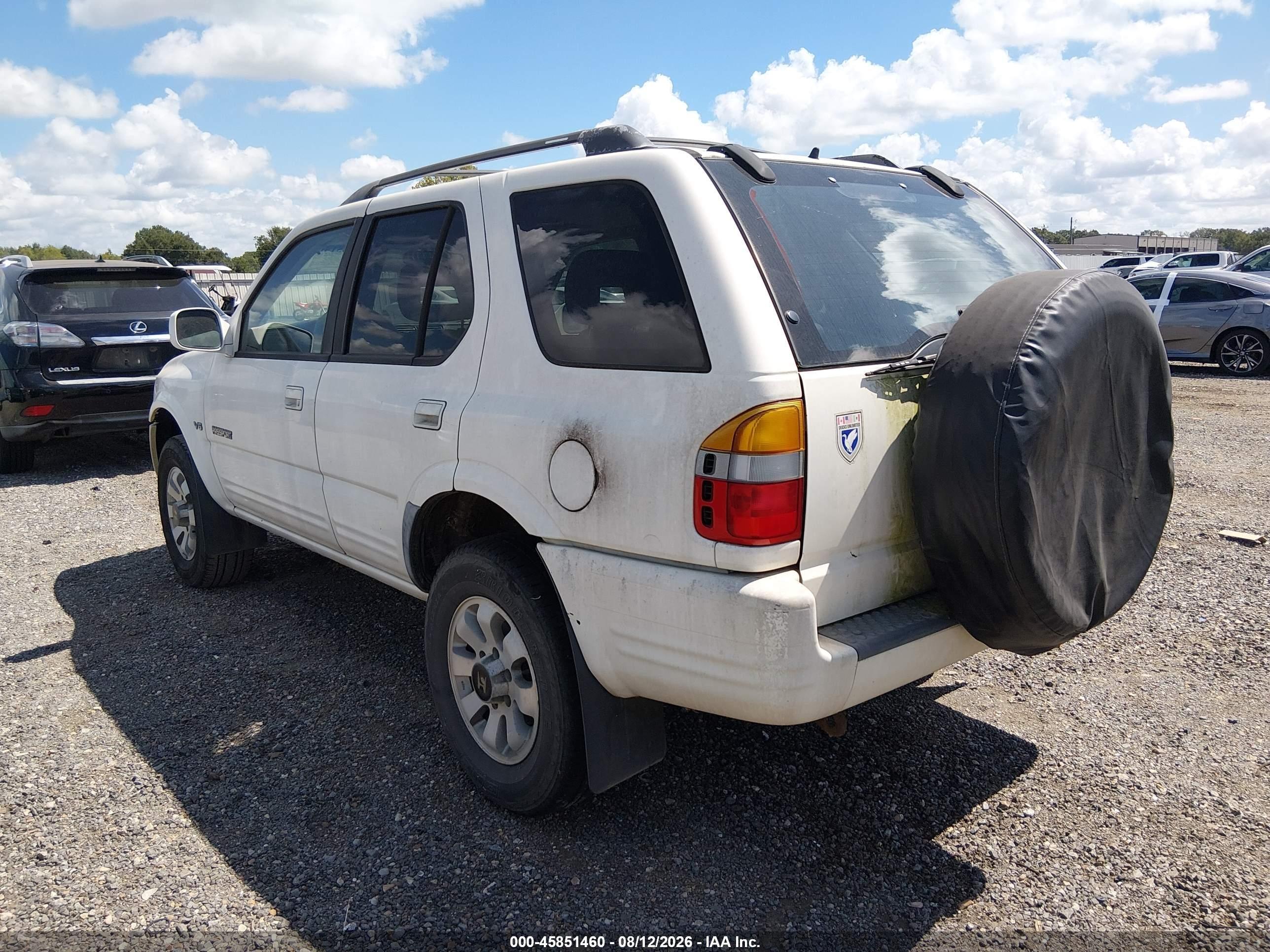 1999 Honda Passport Ex/lx White vin: 4S6CK58W5X4405337