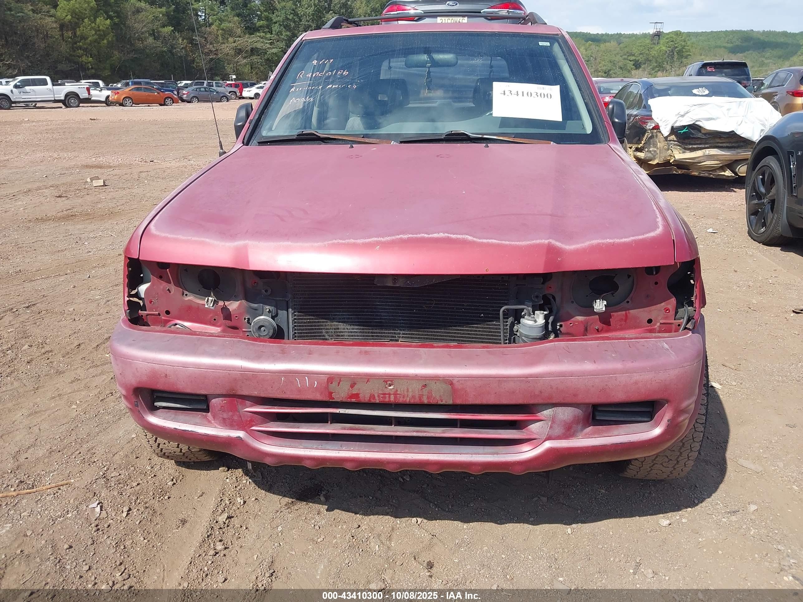 1998 Honda Passport Ex/lx Red vin: 4S6CK58W6W4420329