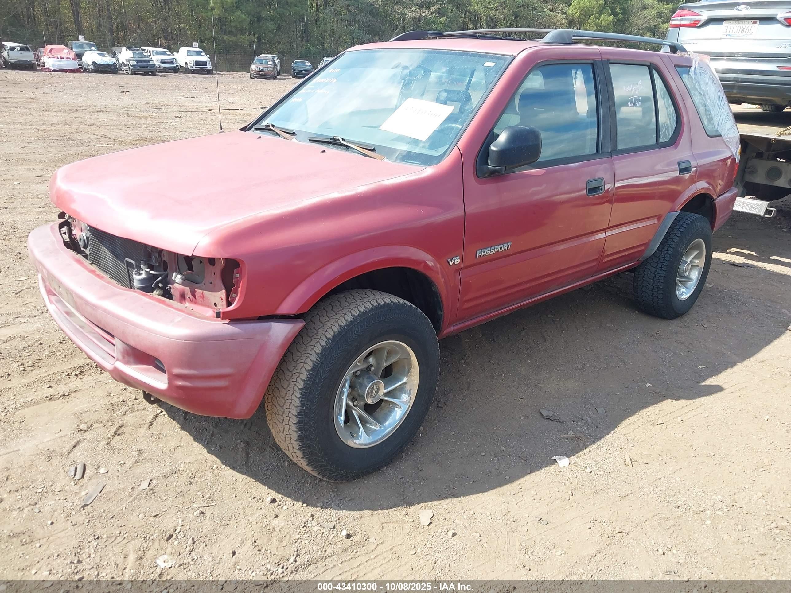 1998 Honda Passport Ex/lx Red vin: 4S6CK58W6W4420329