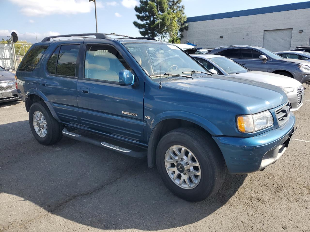 2000 Honda Passport Ex Blue vin: 4S6CK58W6Y4400438