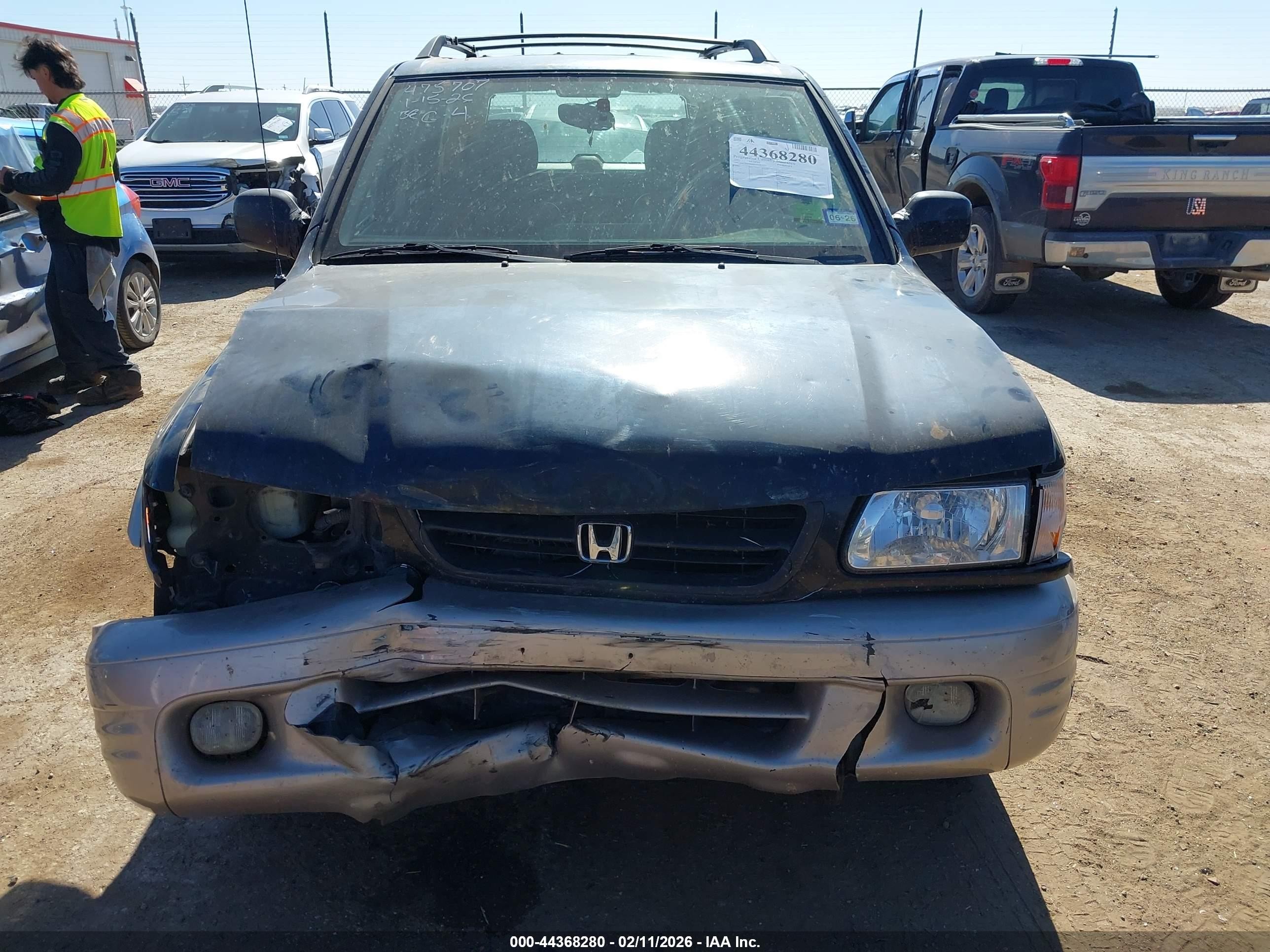 2002 Honda Passport Ex/lx Black vin: 4S6CK58W924400425