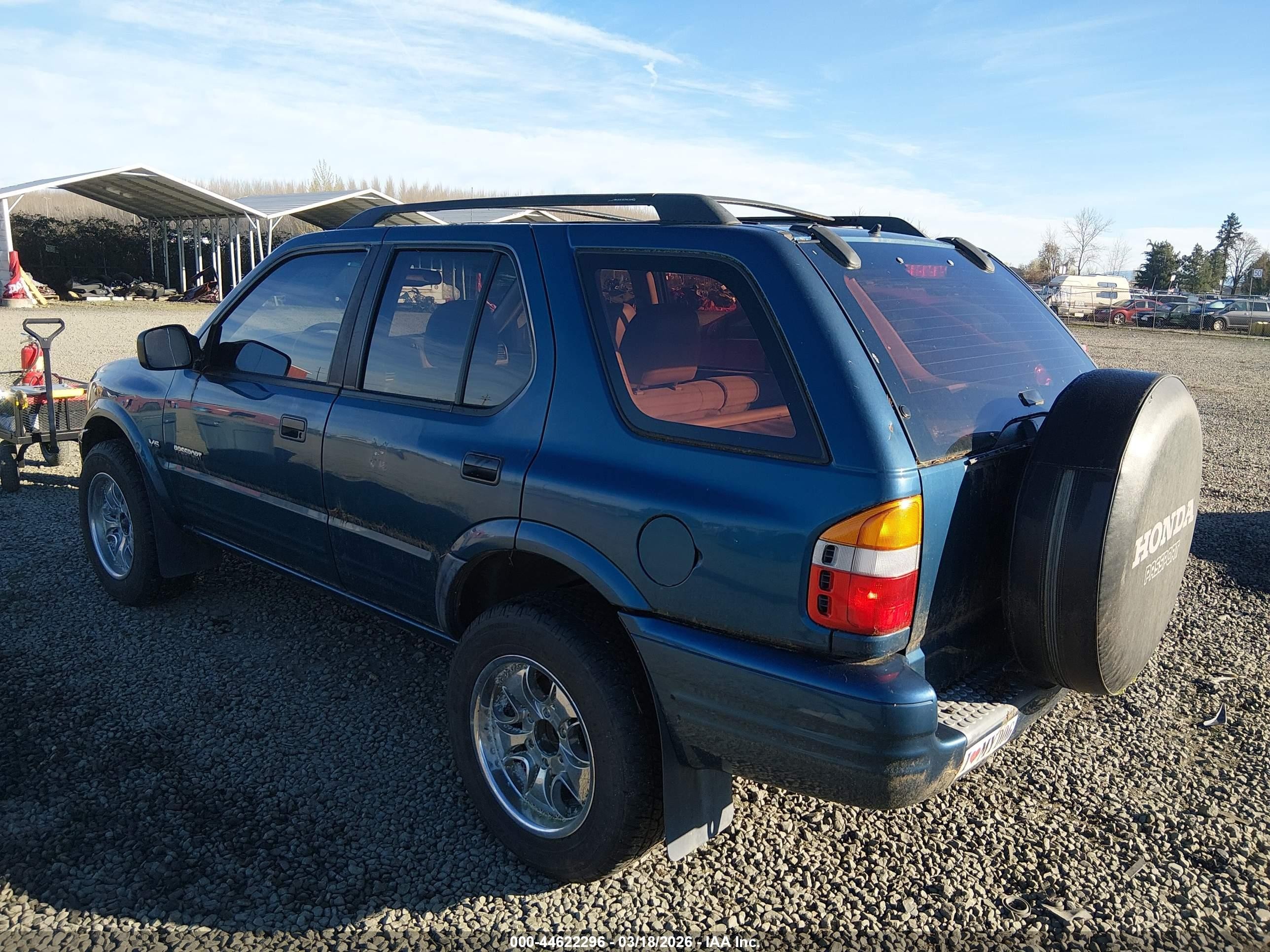 2001 Honda Passport Ex/lx Blue vin: 4S6CK58WX14409309