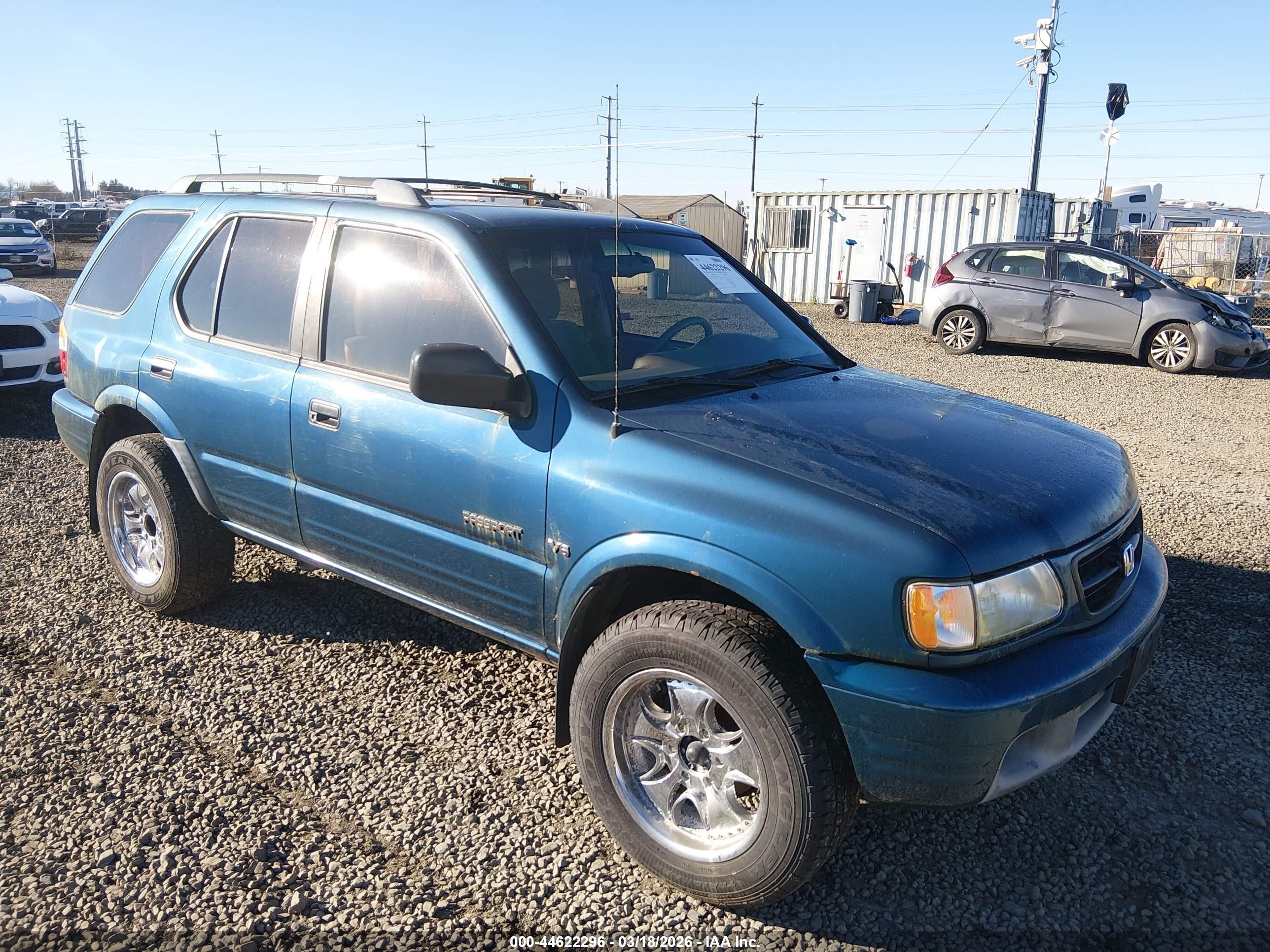 2001 Honda Passport Ex/lx Blue vin: 4S6CK58WX14409309