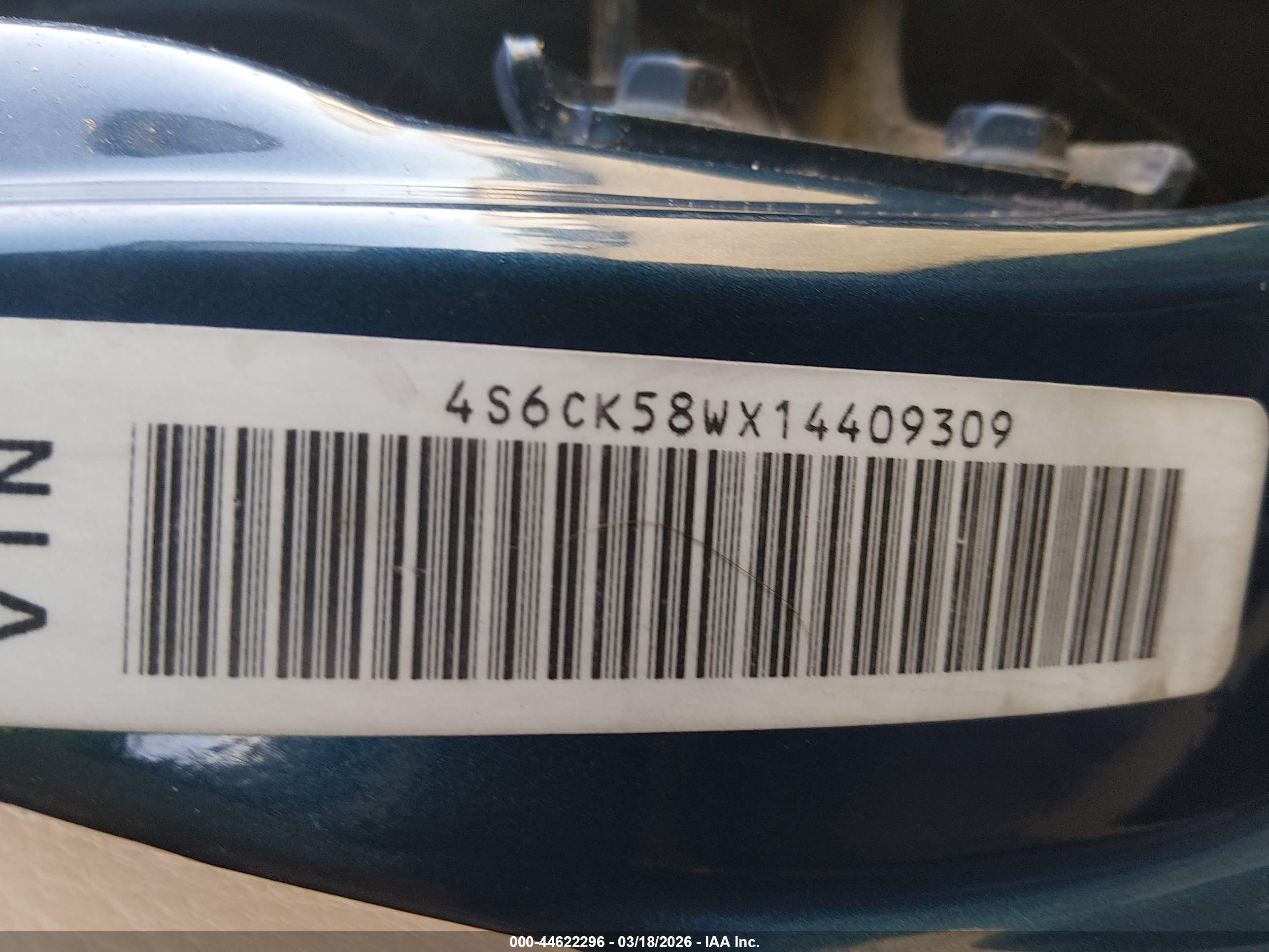 2001 Honda Passport Ex/lx Blue vin: 4S6CK58WX14409309